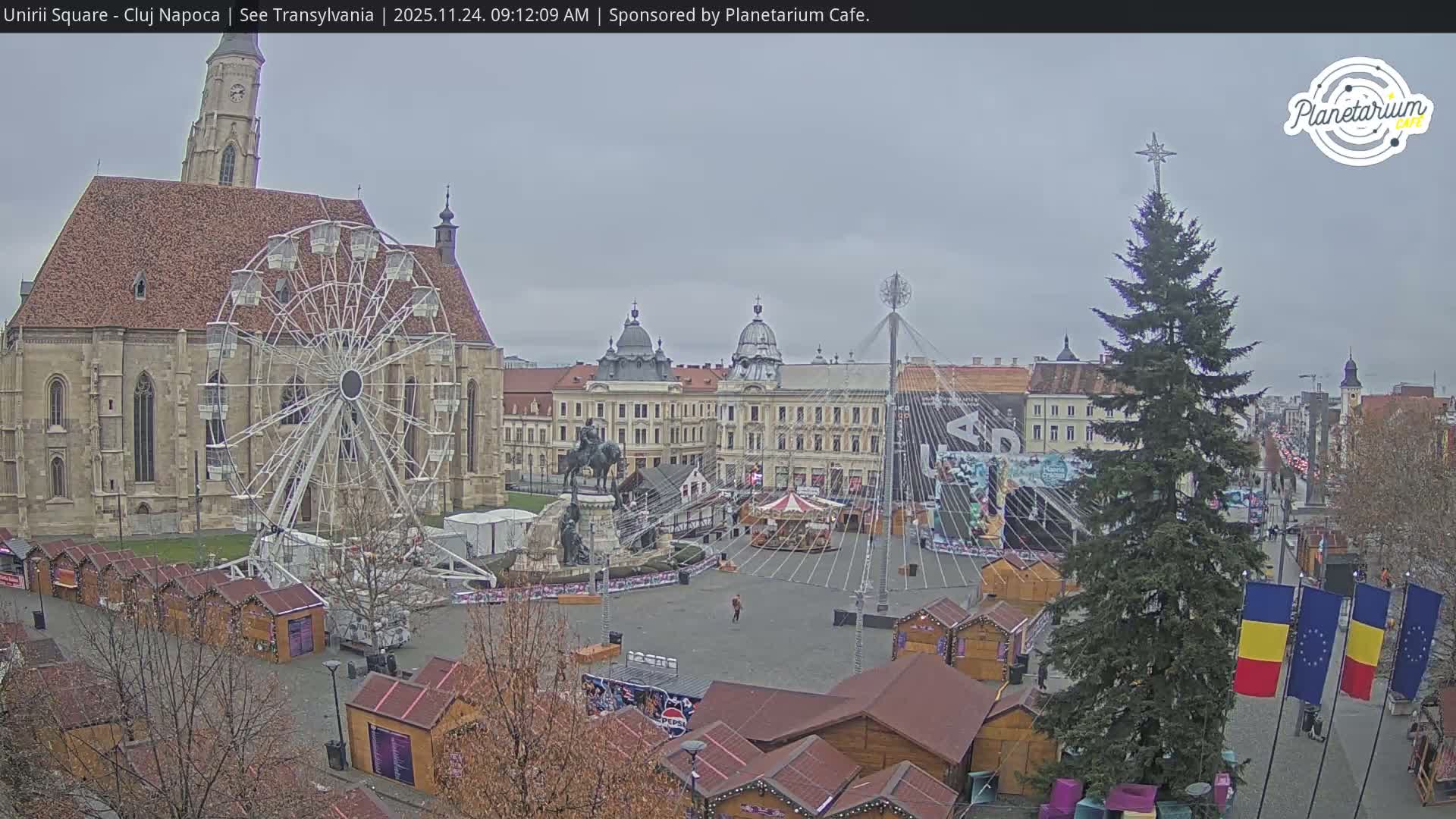 Cluj Napoca, Piata Unirii  Union Square Live Cam - Centru, Cluj-Napoca, Cluj, Romania