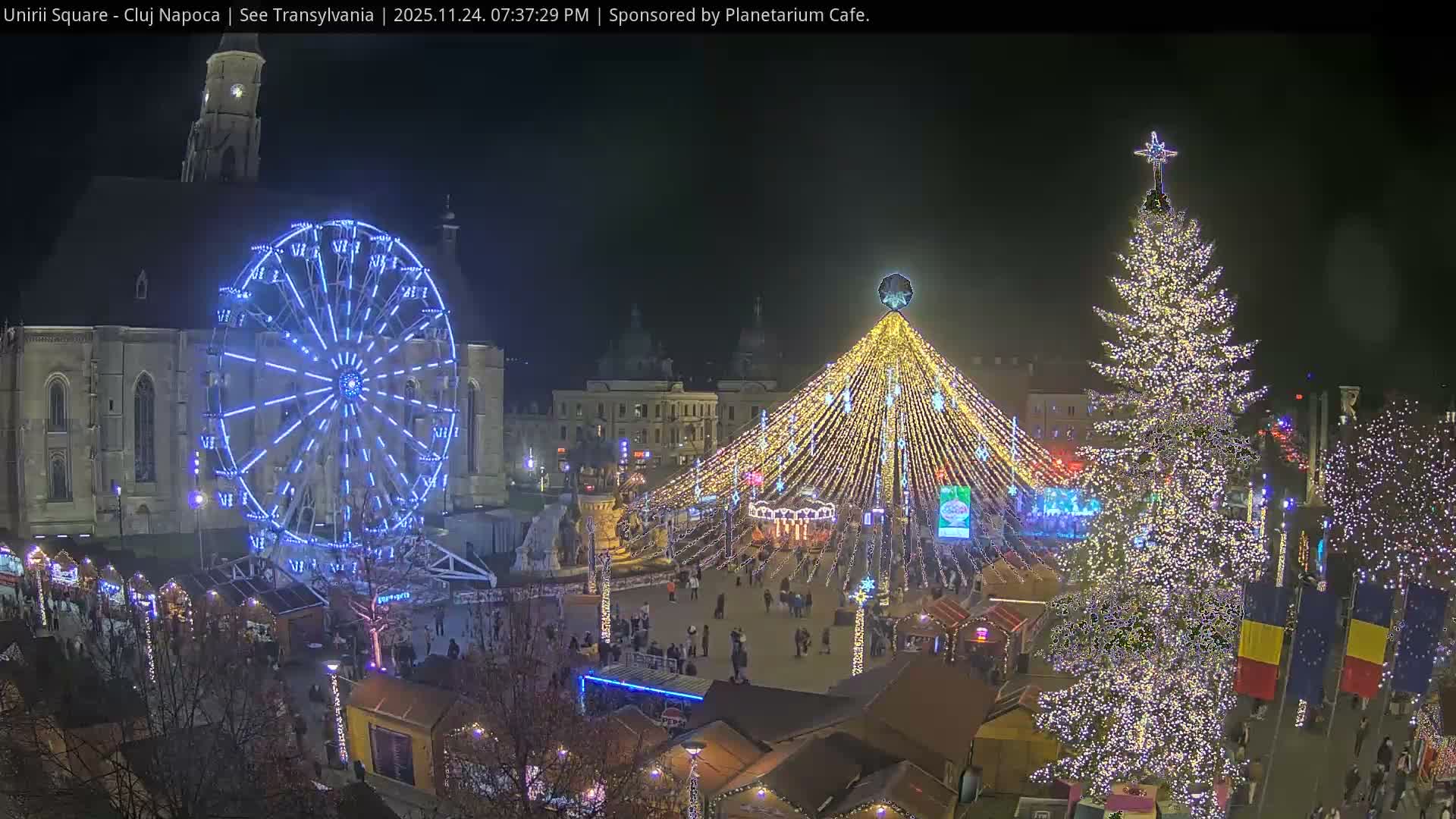 Cluj Napoca, Piata Unirii  Union Square Live Cam - Centru, Cluj-Napoca, Cluj, Romania