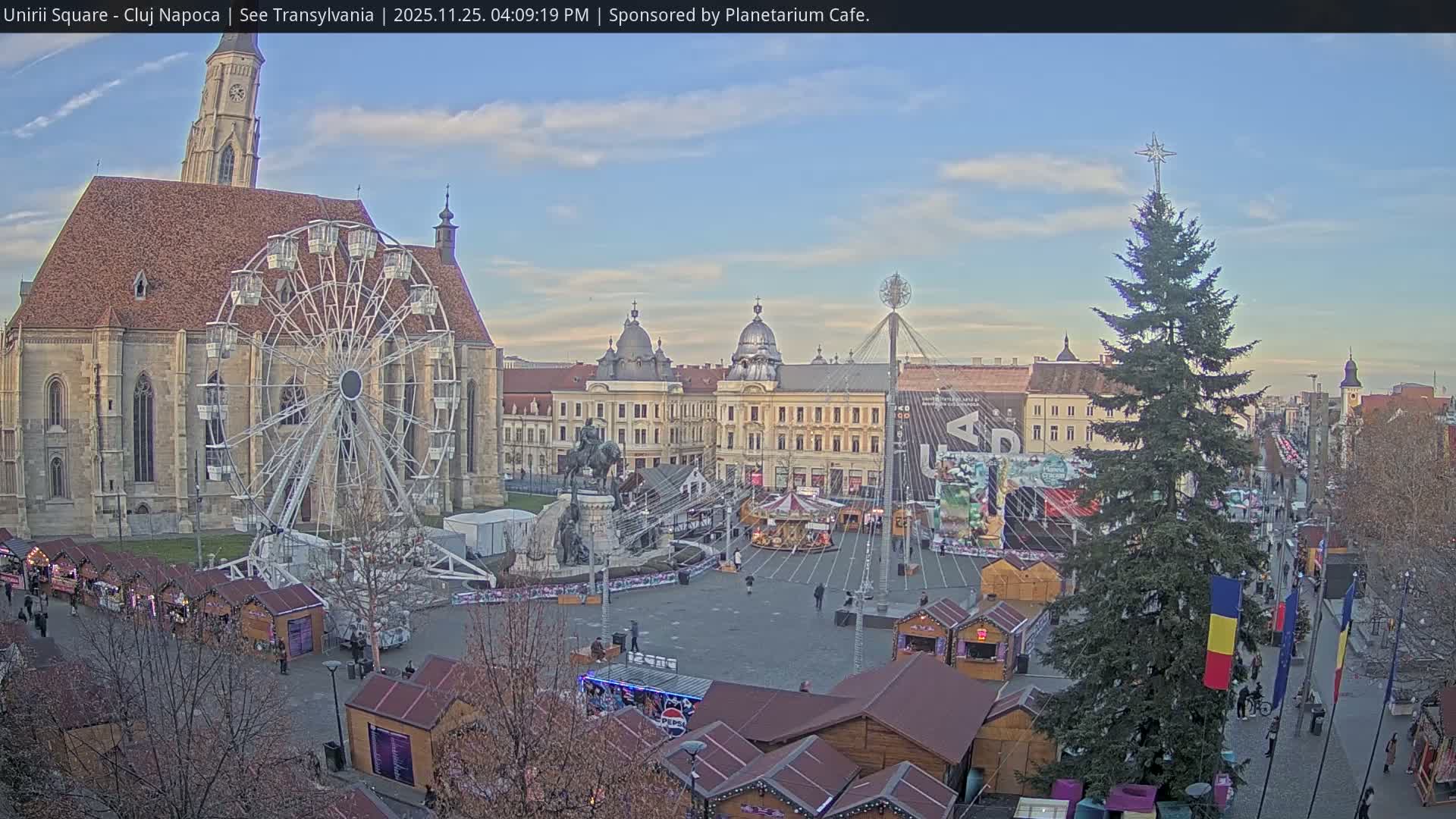 Cluj Napoca, Piata Unirii  Union Square Live Cam - Centru, Cluj-Napoca, Cluj, Romania