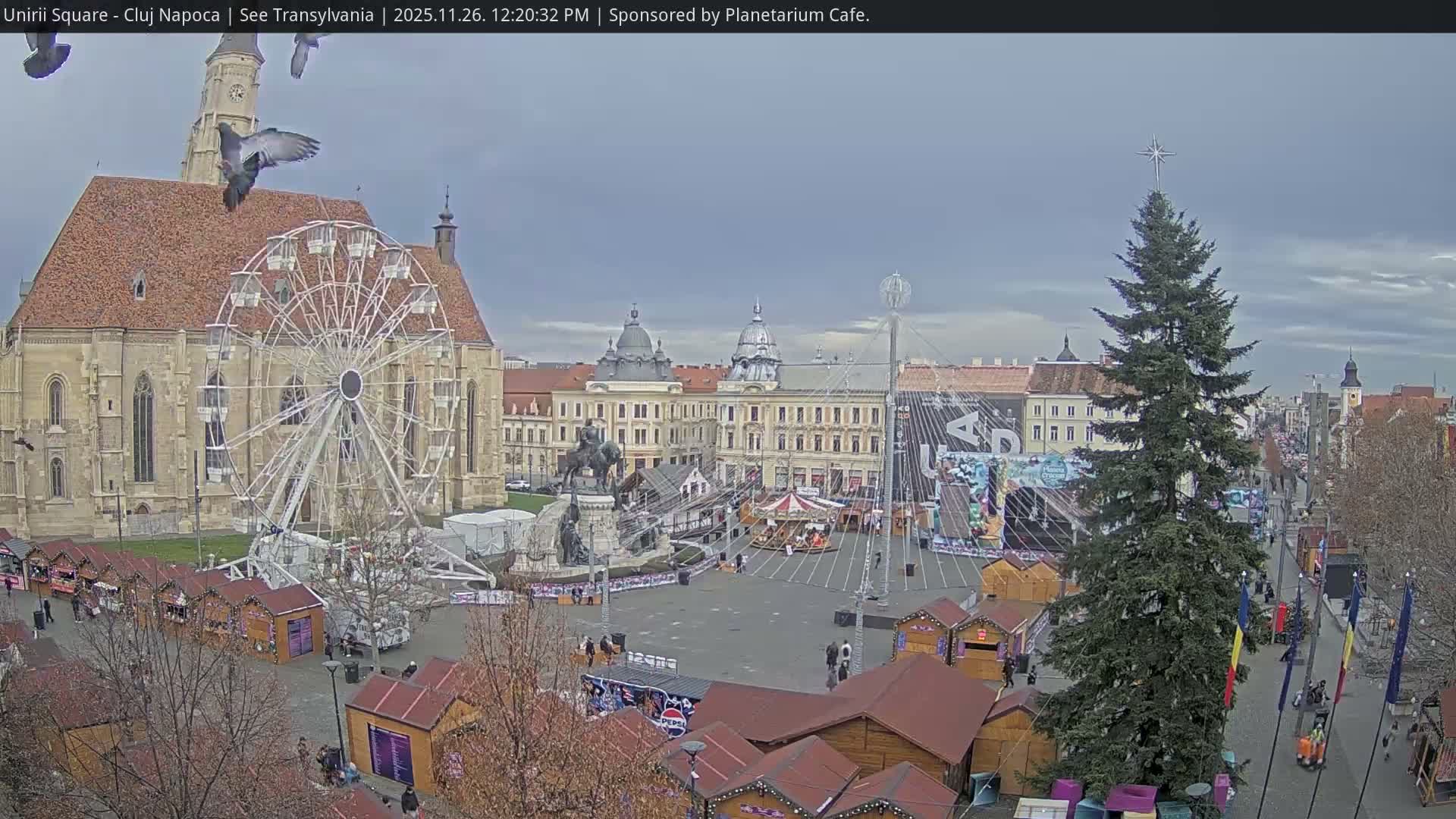 Cluj Napoca, Piata Unirii  Union Square Live Cam - Centru, Cluj-Napoca, Cluj, Romania