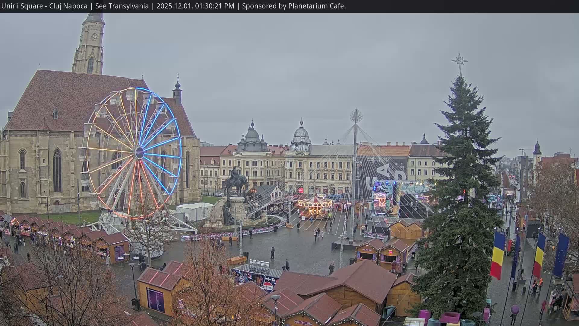 Cluj Napoca, Piata Unirii  Union Square Live Cam - Centru, Cluj-Napoca, Cluj, Romania