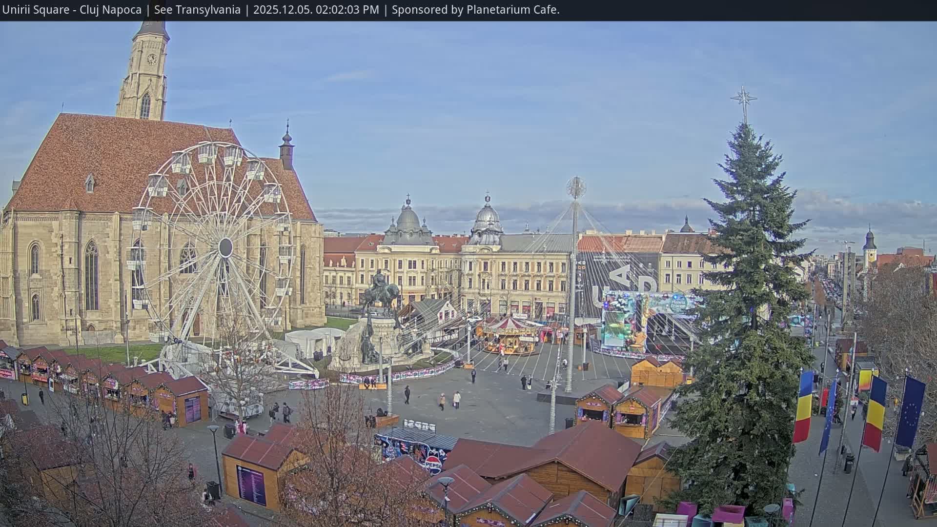 Cluj Napoca, Piata Unirii  Union Square Live Cam - Centru, Cluj-Napoca, Cluj, Romania