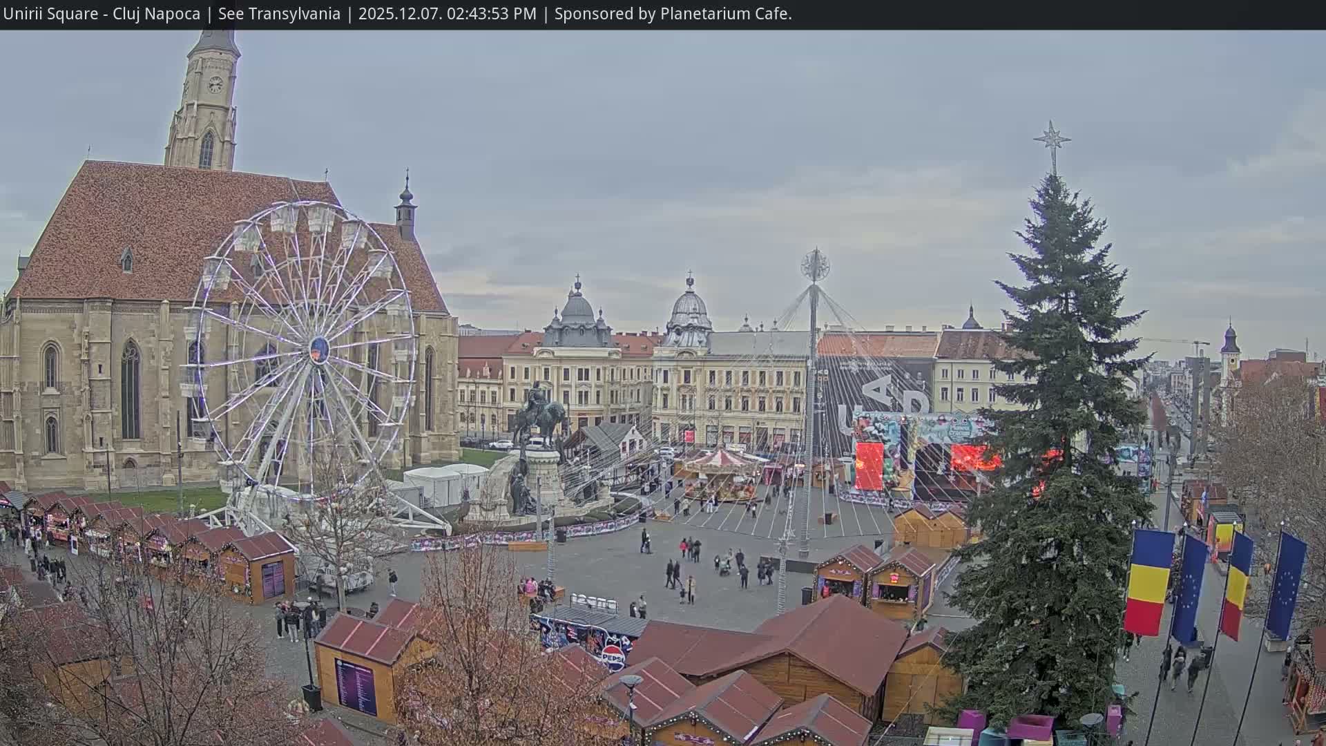 Cluj Napoca, Piata Unirii  Union Square Live Cam - Centru, Cluj-Napoca, Cluj, Romania