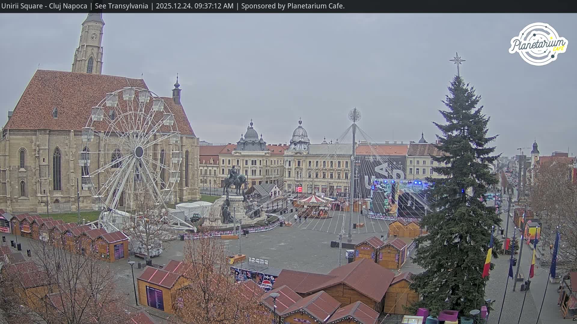 Cluj Napoca, Piata Unirii  Union Square Live Cam - Centru, Cluj-Napoca, Cluj, Romania
