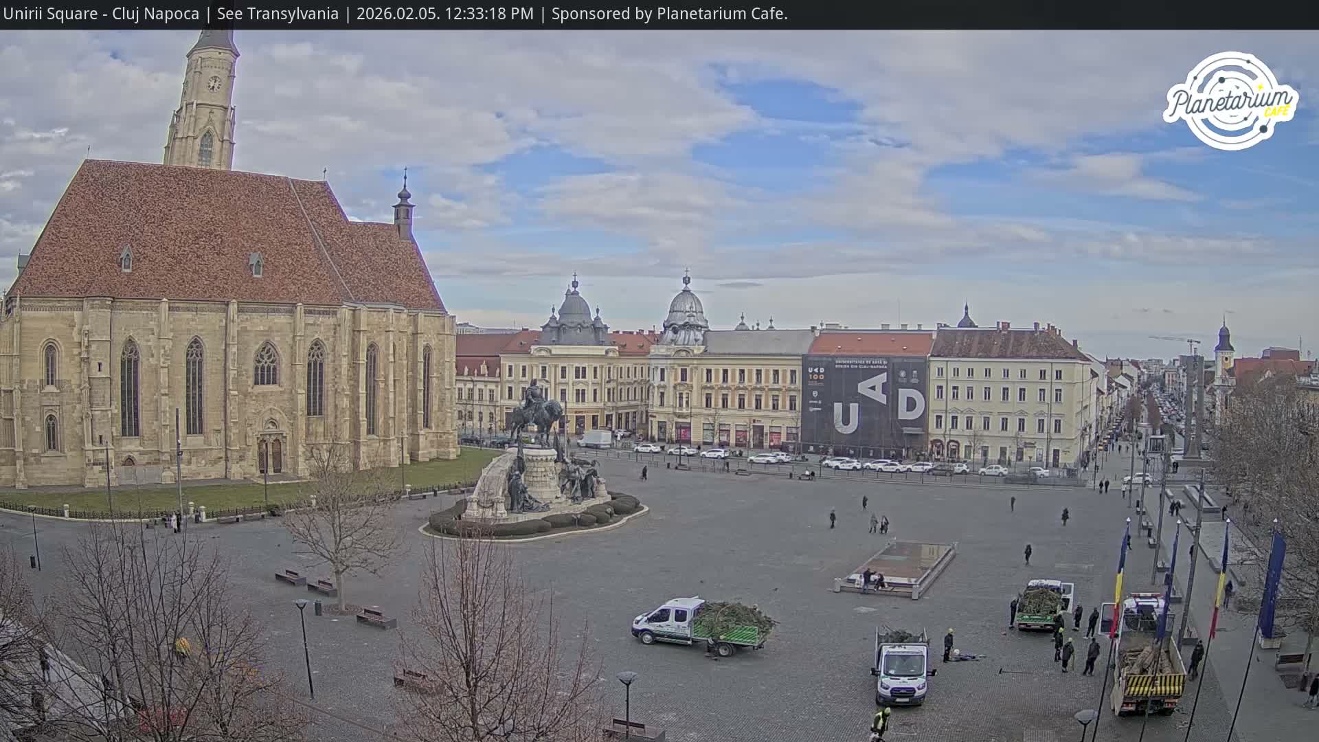 Cluj Napoca, Piata Unirii  Union Square Live Cam - Centru, Cluj-Napoca, Cluj, Romania