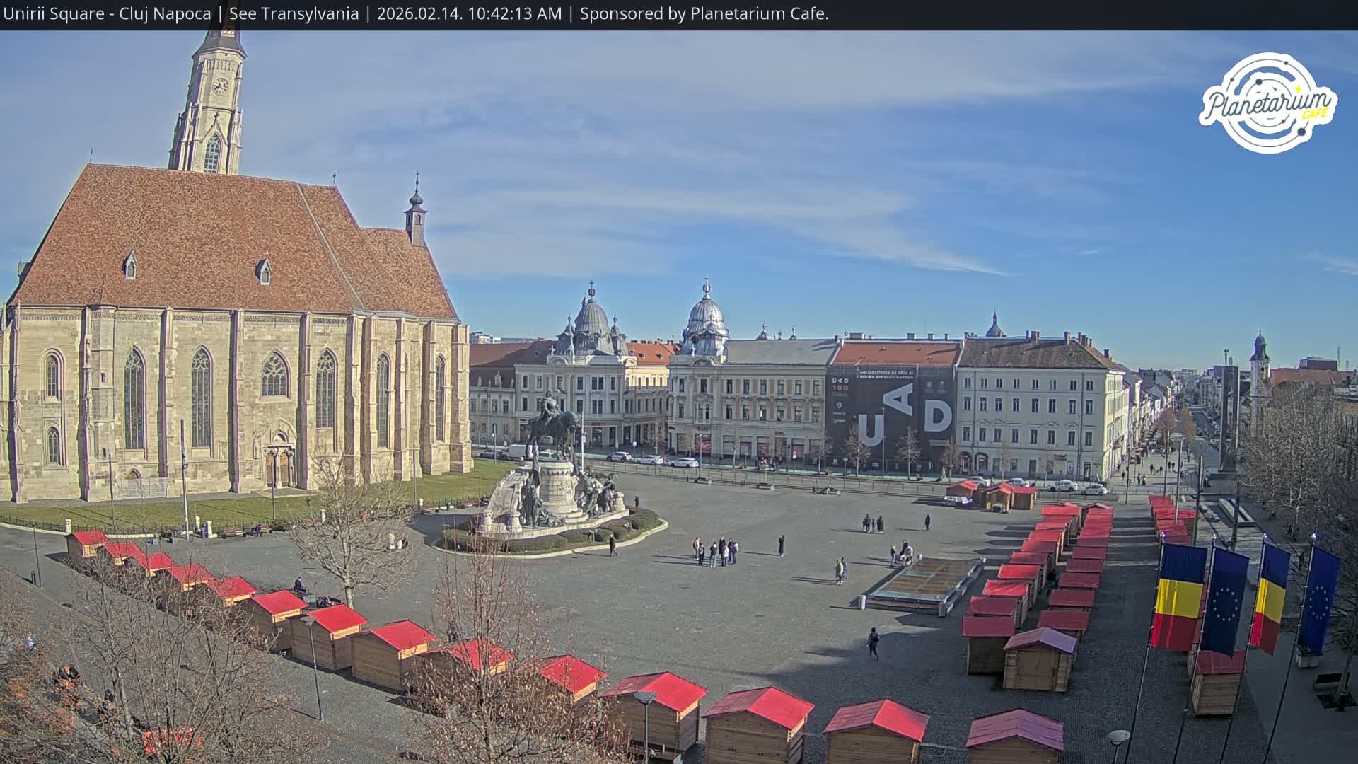 Cluj Napoca, Piata Unirii  Union Square Live Cam - Centru, Cluj-Napoca, Cluj, Romania