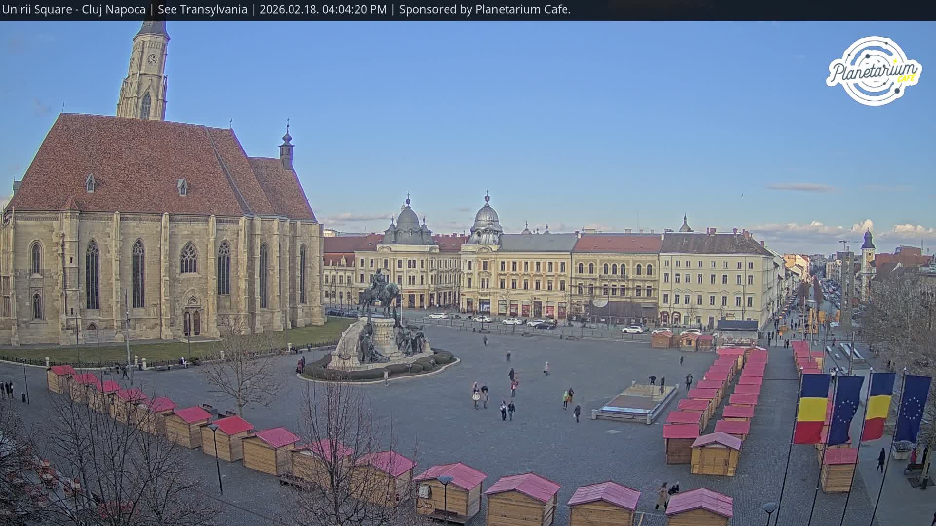 Cluj Napoca, Piata Unirii  Union Square Live Cam - Centru, Cluj-Napoca, Cluj, Romania