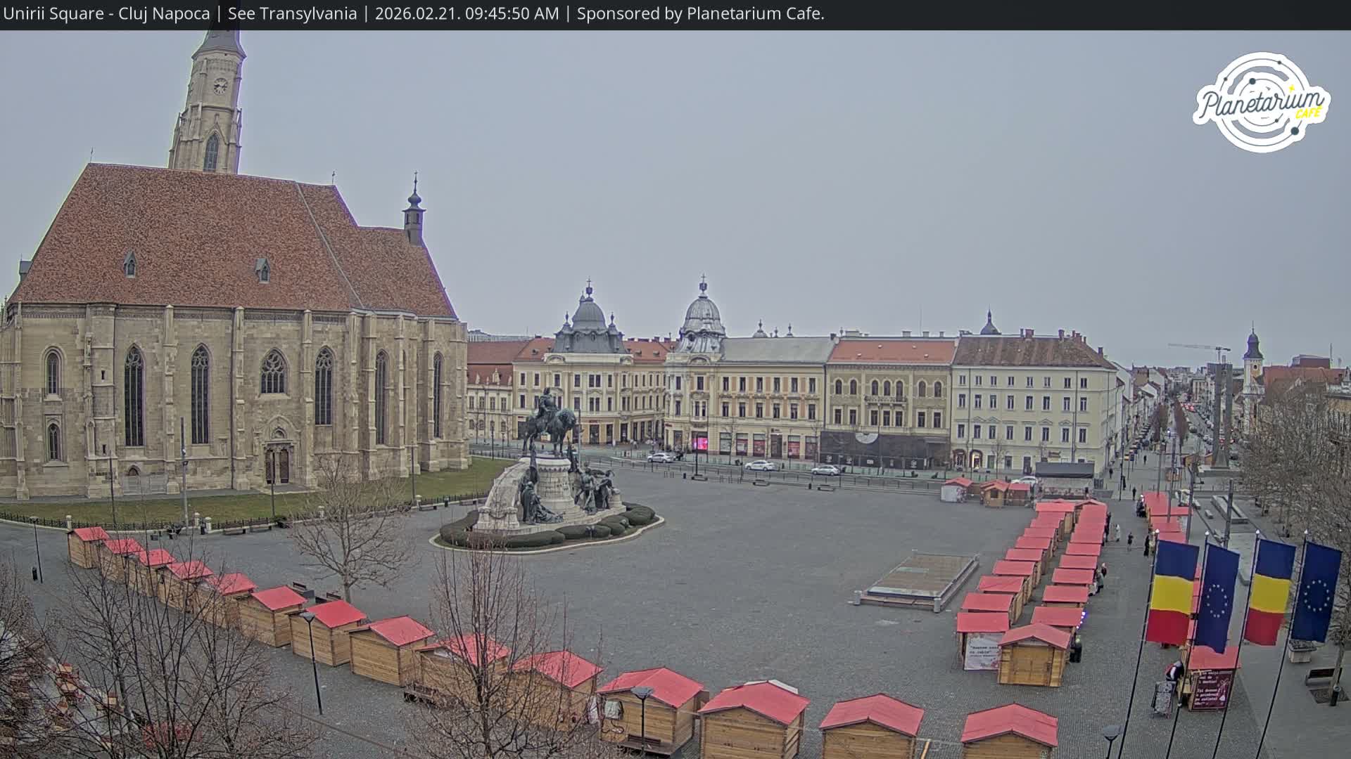 Cluj Napoca, Piata Unirii  Union Square Live Cam - Centru, Cluj-Napoca, Cluj, Romania