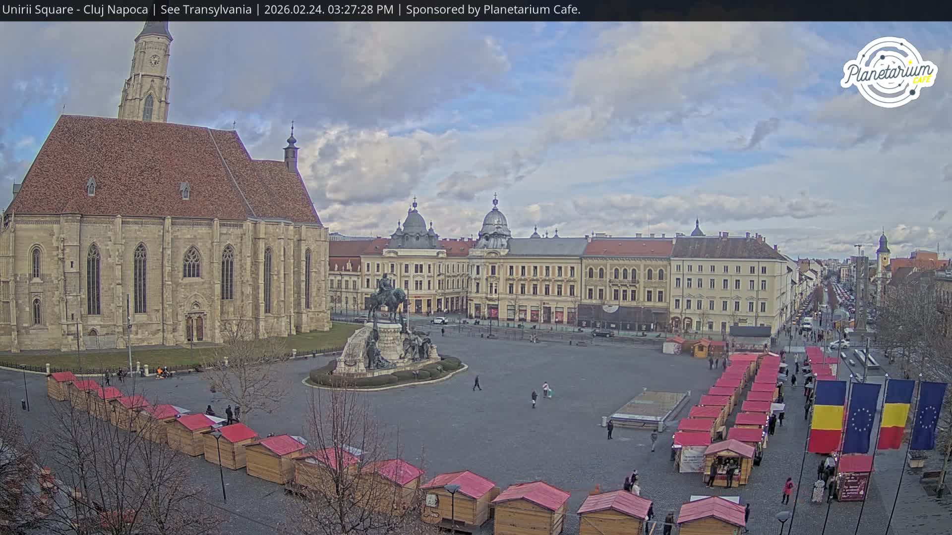Cluj Napoca, Piata Unirii  Union Square Live Cam - Centru, Cluj-Napoca, Cluj, Romania