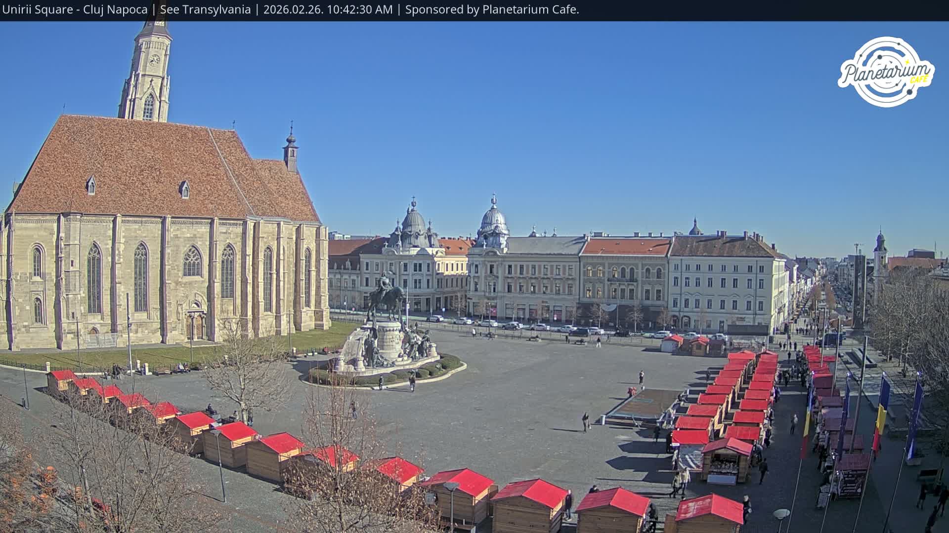 Cluj Napoca, Piata Unirii  Union Square Live Cam - Centru, Cluj-Napoca, Cluj, Romania
