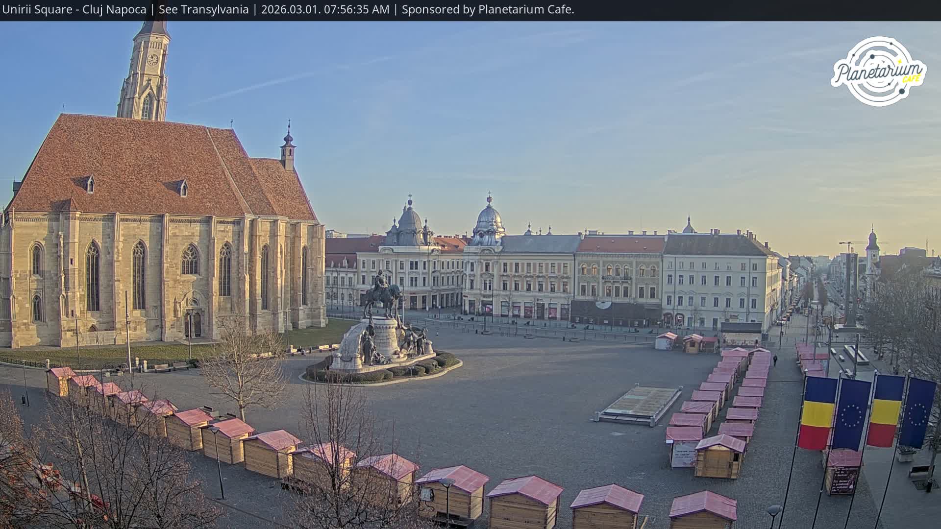 Cluj Napoca, Piata Unirii  Union Square Live Cam - Centru, Cluj-Napoca, Cluj, Romania