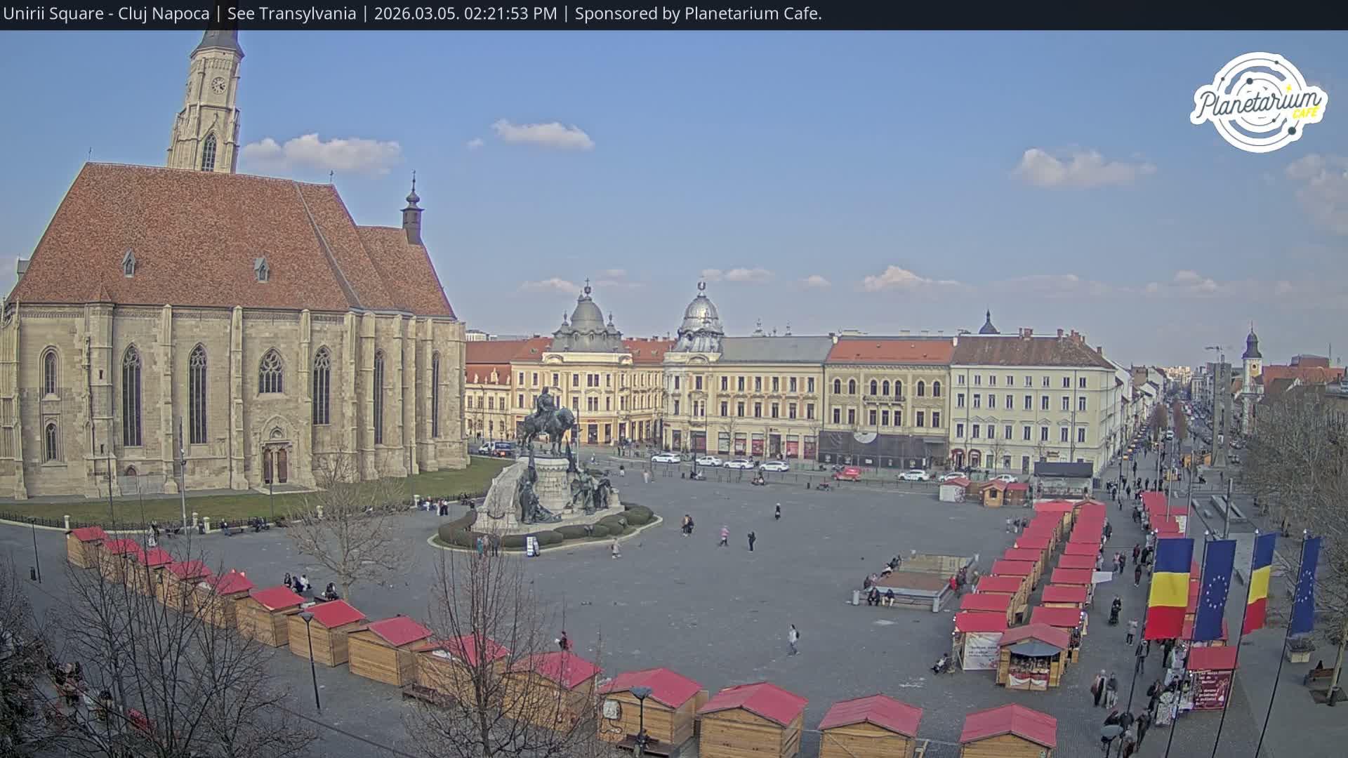 Cluj Napoca, Piata Unirii  Union Square Live Cam - Centru, Cluj-Napoca, Cluj, Romania