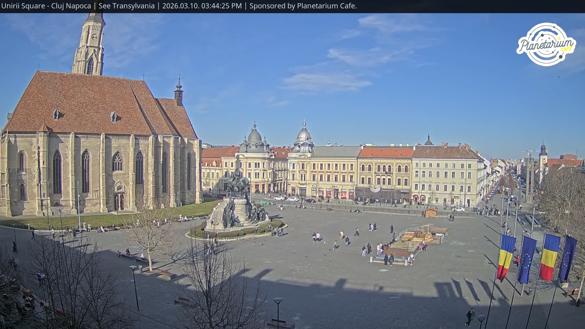 Cluj Napoca, Piata Unirii  Union Square Live Cam - Centru, Cluj-Napoca, Cluj, Romania