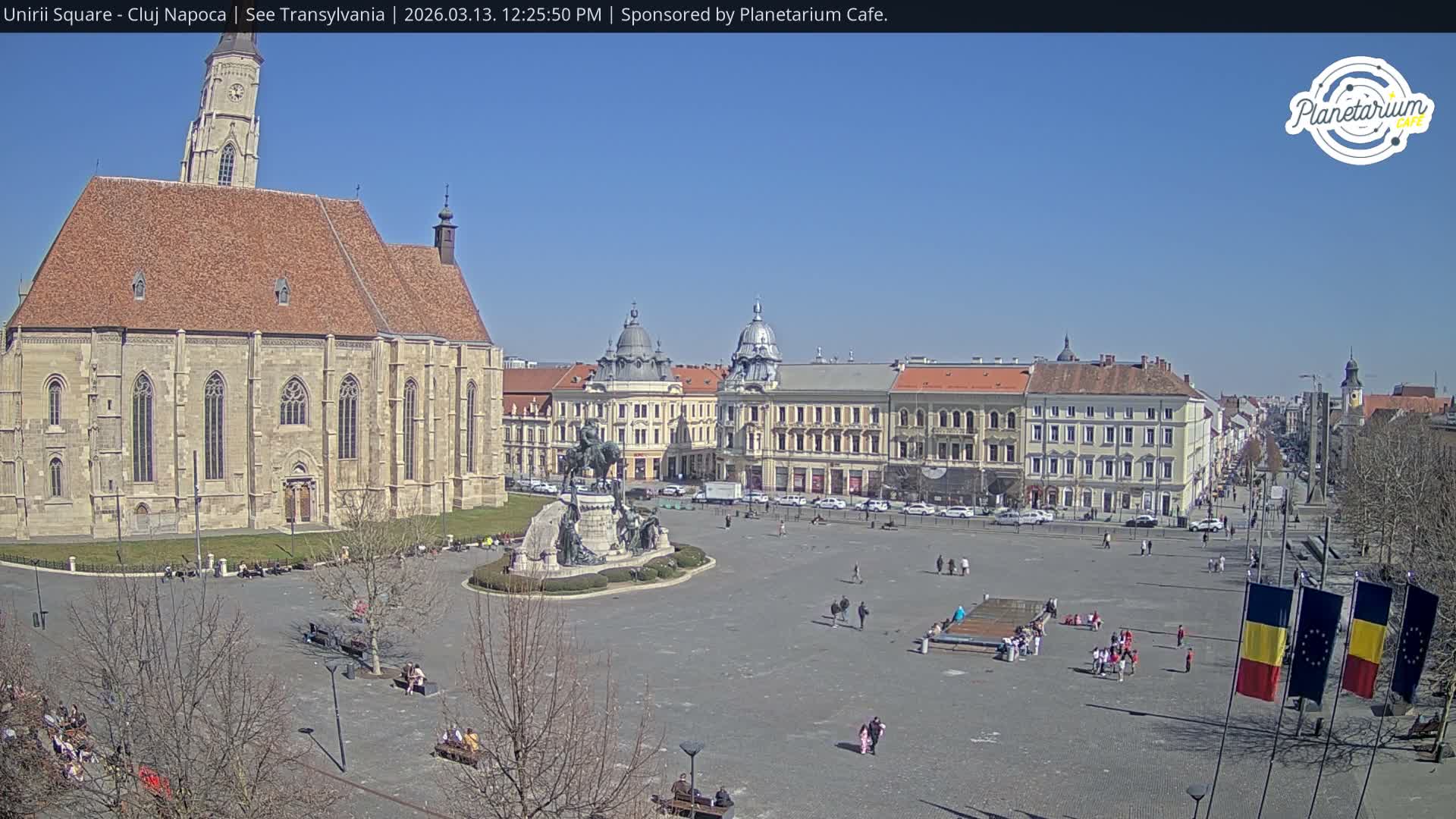 Cluj Napoca, Piata Unirii  Union Square Live Cam - Centru, Cluj-Napoca, Cluj, Romania