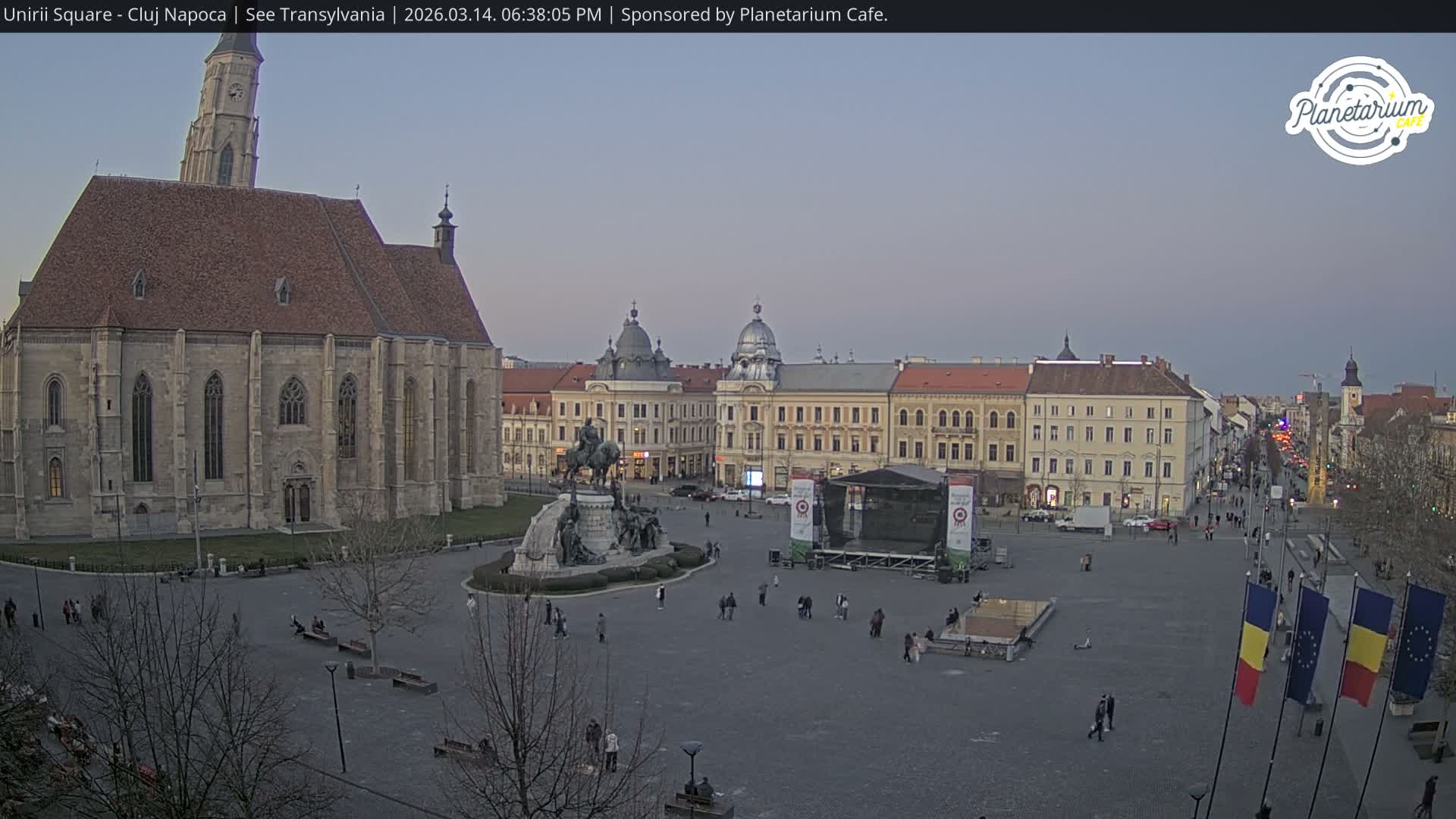 Cluj Napoca, Piata Unirii  Union Square Live Cam - Centru, Cluj-Napoca, Cluj, Romania