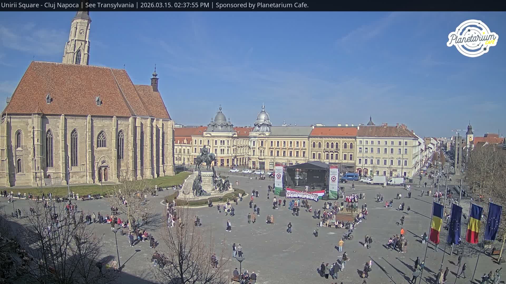 Cluj Napoca, Piata Unirii  Union Square Live Cam - Centru, Cluj-Napoca, Cluj, Romania