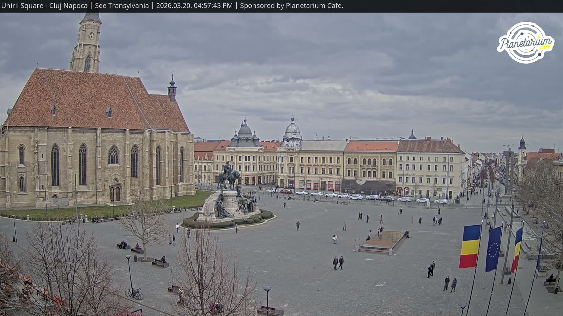 Cluj Napoca, Piata Unirii  Union Square Live Cam - Centru, Cluj-Napoca, Cluj, Romania