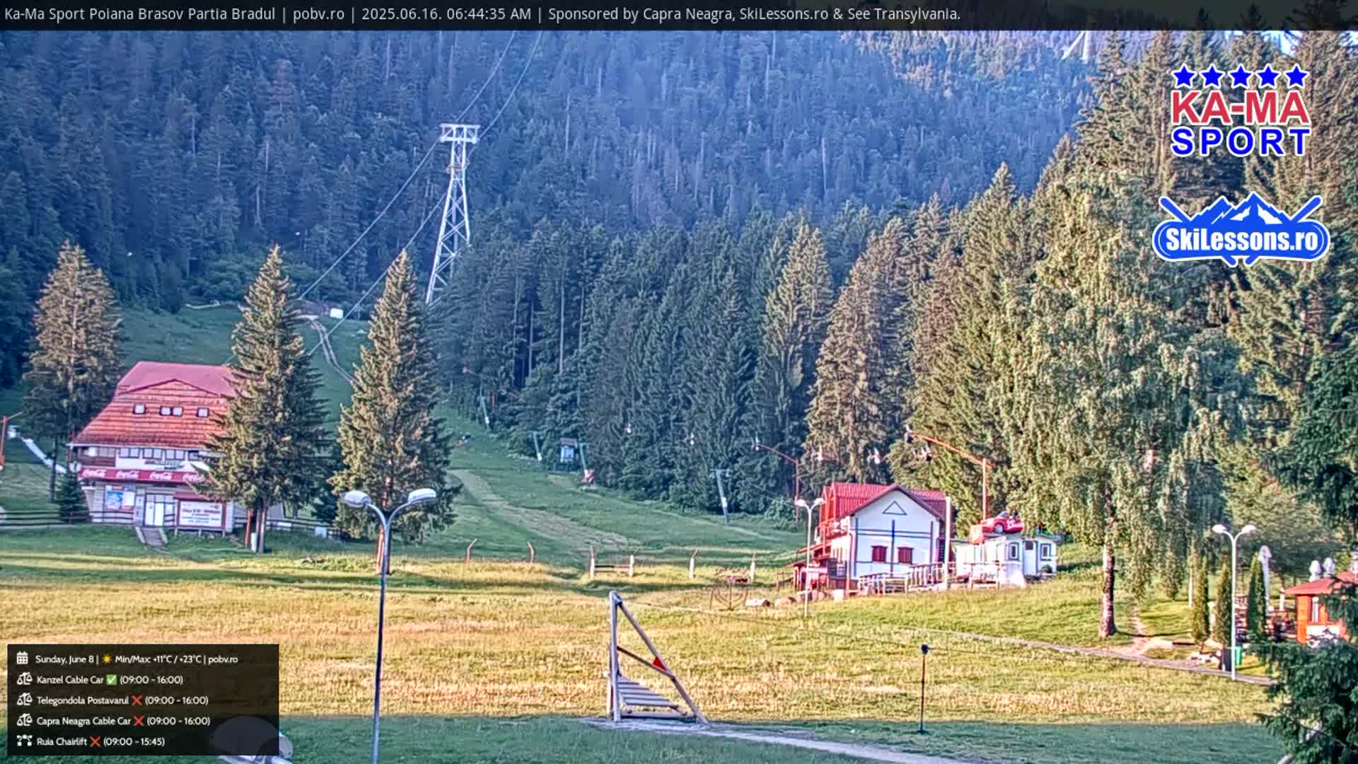 Poiana Brasov Ka-Ma Sport Ski Center Live Cam - Poiana Brasov, Braşov, Romania 