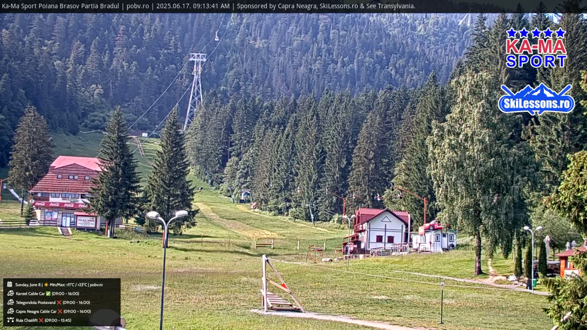 Poiana Brasov Ka-Ma Sport Ski Center Live Cam - Poiana Brasov, Braşov, Romania 