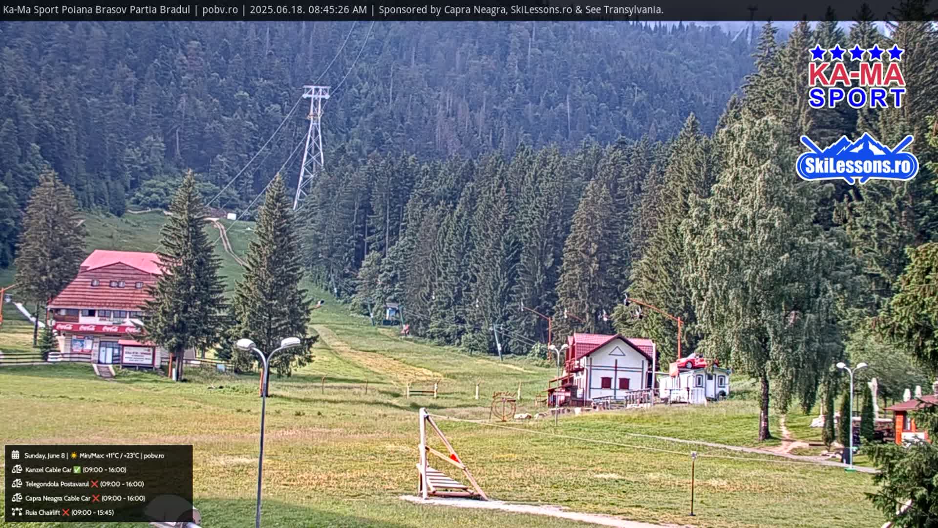 Poiana Brasov Ka-Ma Sport Ski Center Live Cam - Poiana Brasov, Braşov, Romania 