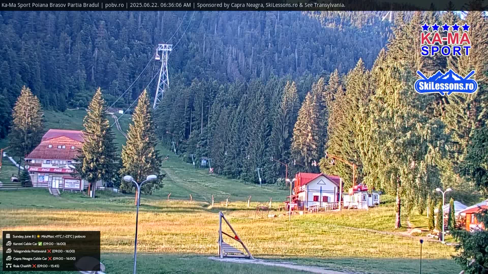 Poiana Brasov Ka-Ma Sport Ski Center Live Cam - Poiana Brasov, Braşov, Romania 