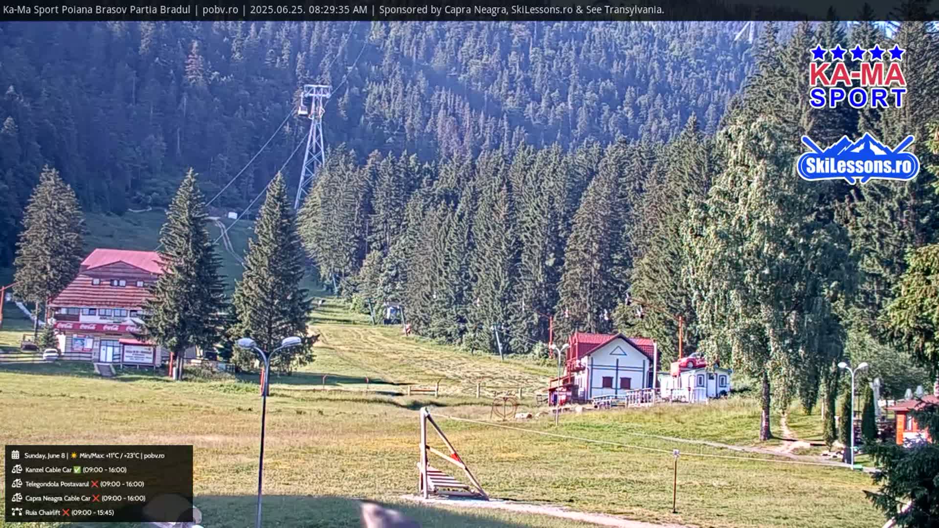 Poiana Brasov Ka-Ma Sport Ski Center Live Cam - Poiana Brasov, Braşov, Romania 