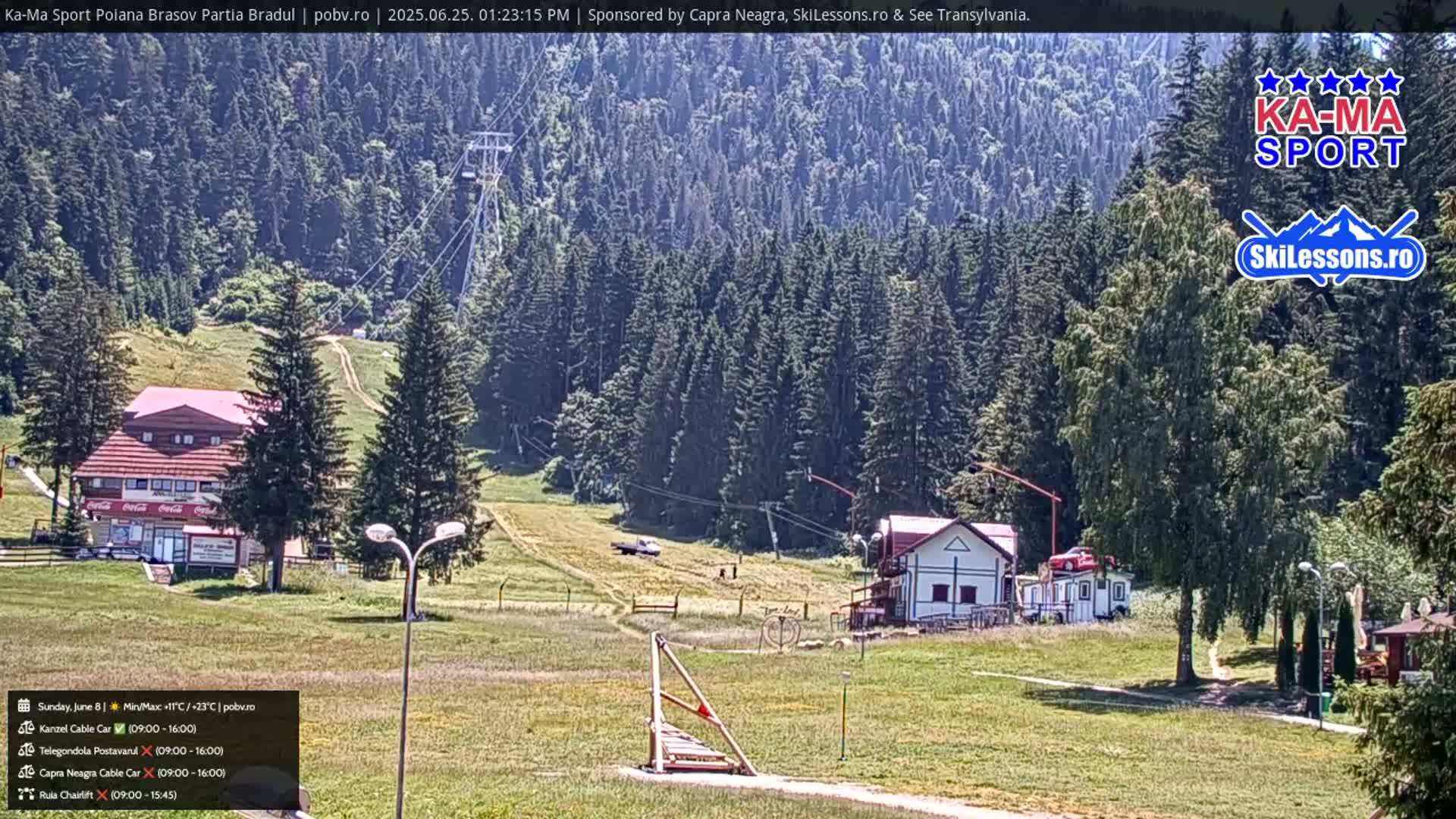 Poiana Brasov Ka-Ma Sport Ski Center Live Cam - Poiana Brasov, Braşov, Romania 