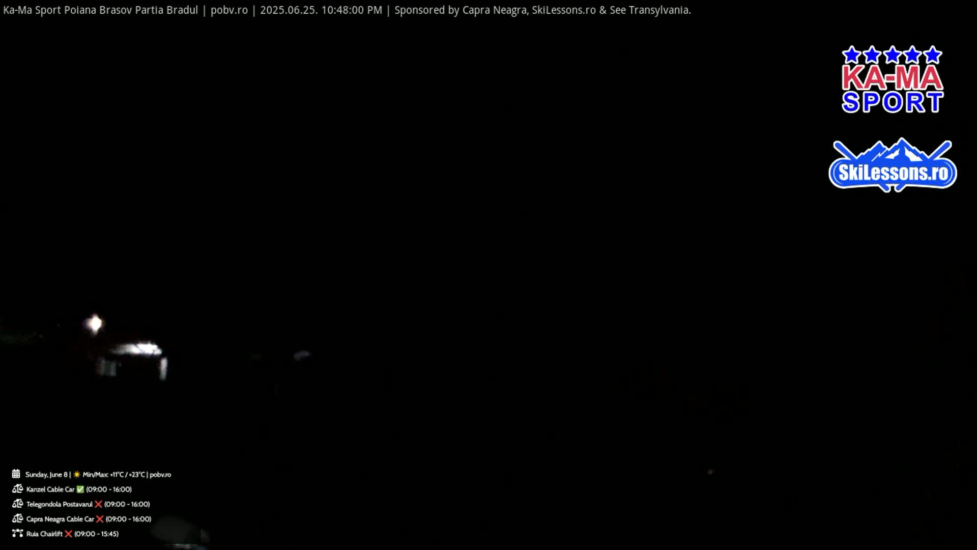 Poiana Brasov Ka-Ma Sport Ski Center Live Cam - Poiana Brasov, Braşov, Romania 