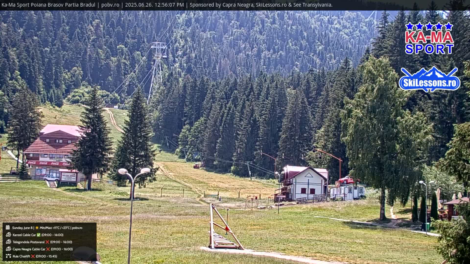 Poiana Brasov Ka-Ma Sport Ski Center Live Cam - Poiana Brasov, Braşov, Romania 