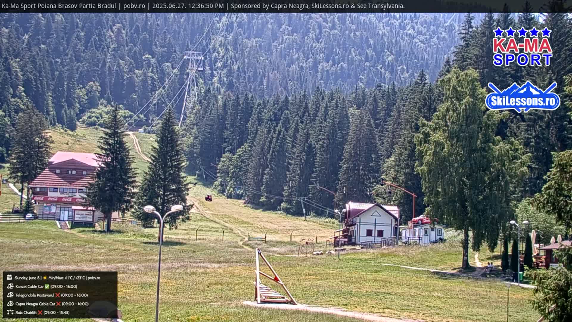 Poiana Brasov Ka-Ma Sport Ski Center Live Cam - Poiana Brasov, Braşov, Romania 