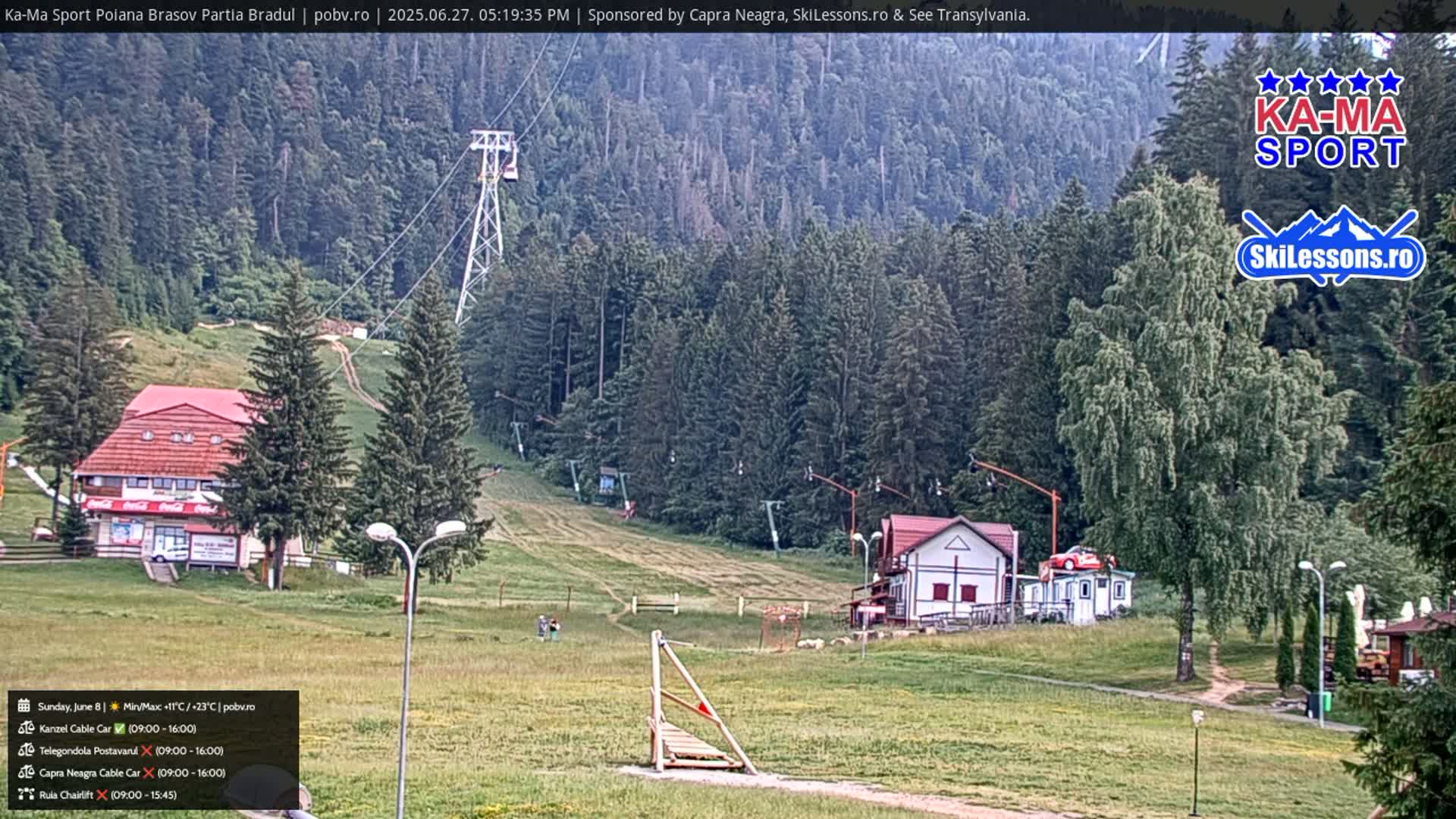 Poiana Brasov Ka-Ma Sport Ski Center Live Cam - Poiana Brasov, Braşov, Romania 