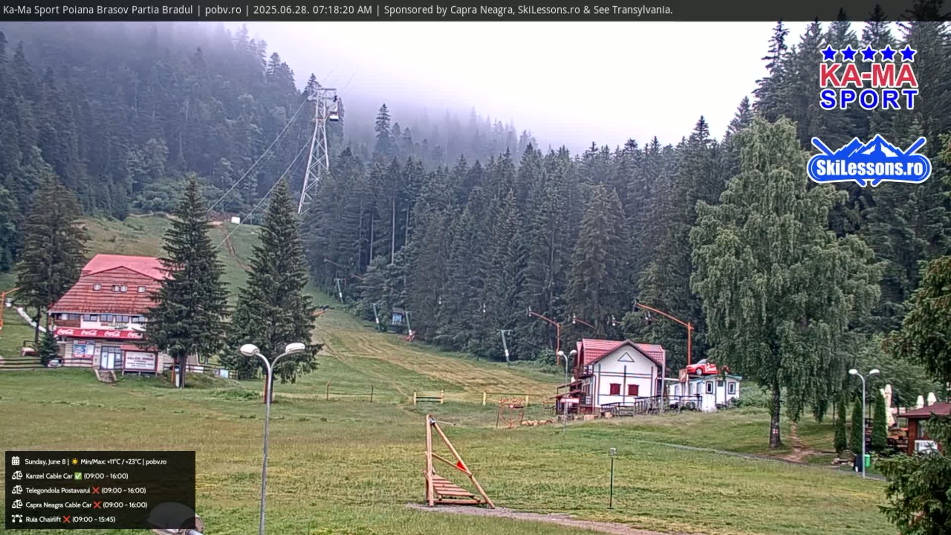 Poiana Brasov Ka-Ma Sport Ski Center Live Cam - Poiana Brasov, Braşov, Romania 