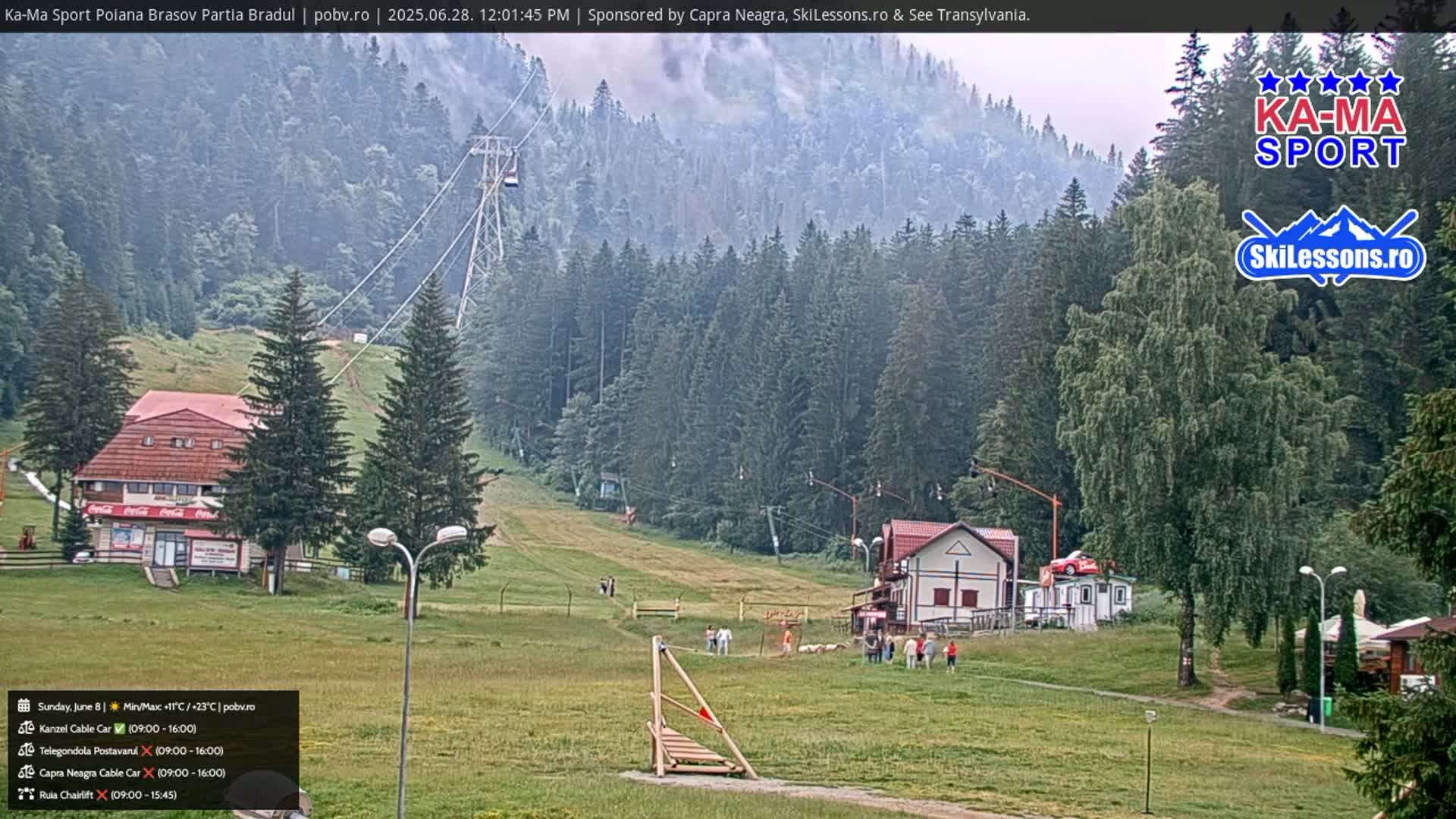 Poiana Brasov Ka-Ma Sport Ski Center Live Cam - Poiana Brasov, Braşov, Romania 