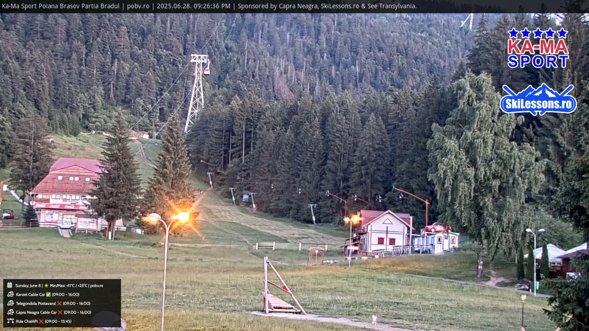 Poiana Brasov Ka-Ma Sport Ski Center Live Cam - Poiana Brasov, Braşov, Romania 