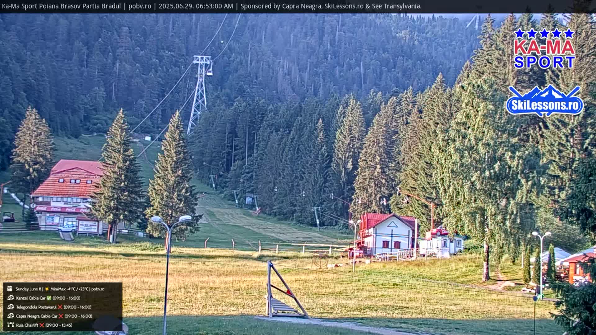 Poiana Brasov Ka-Ma Sport Ski Center Live Cam - Poiana Brasov, Braşov, Romania 