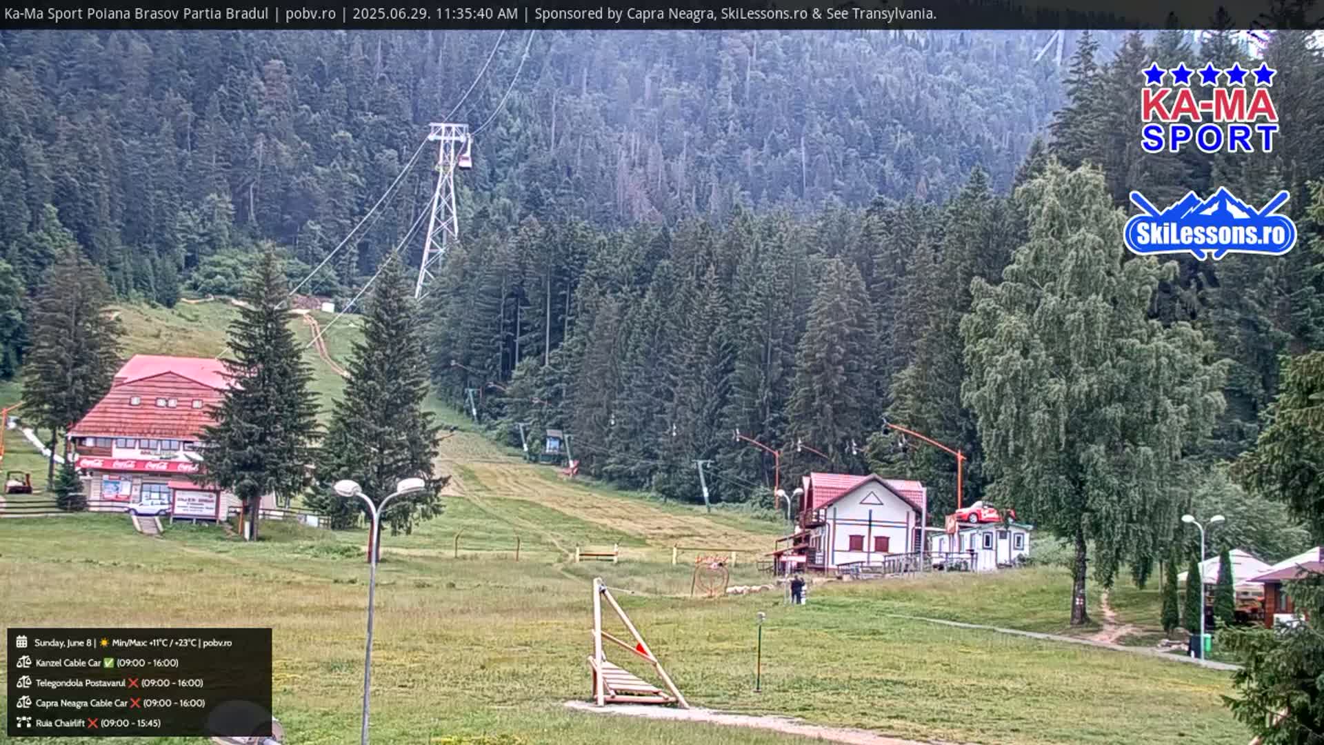 Poiana Brasov Ka-Ma Sport Ski Center Live Cam - Poiana Brasov, Braşov, Romania 