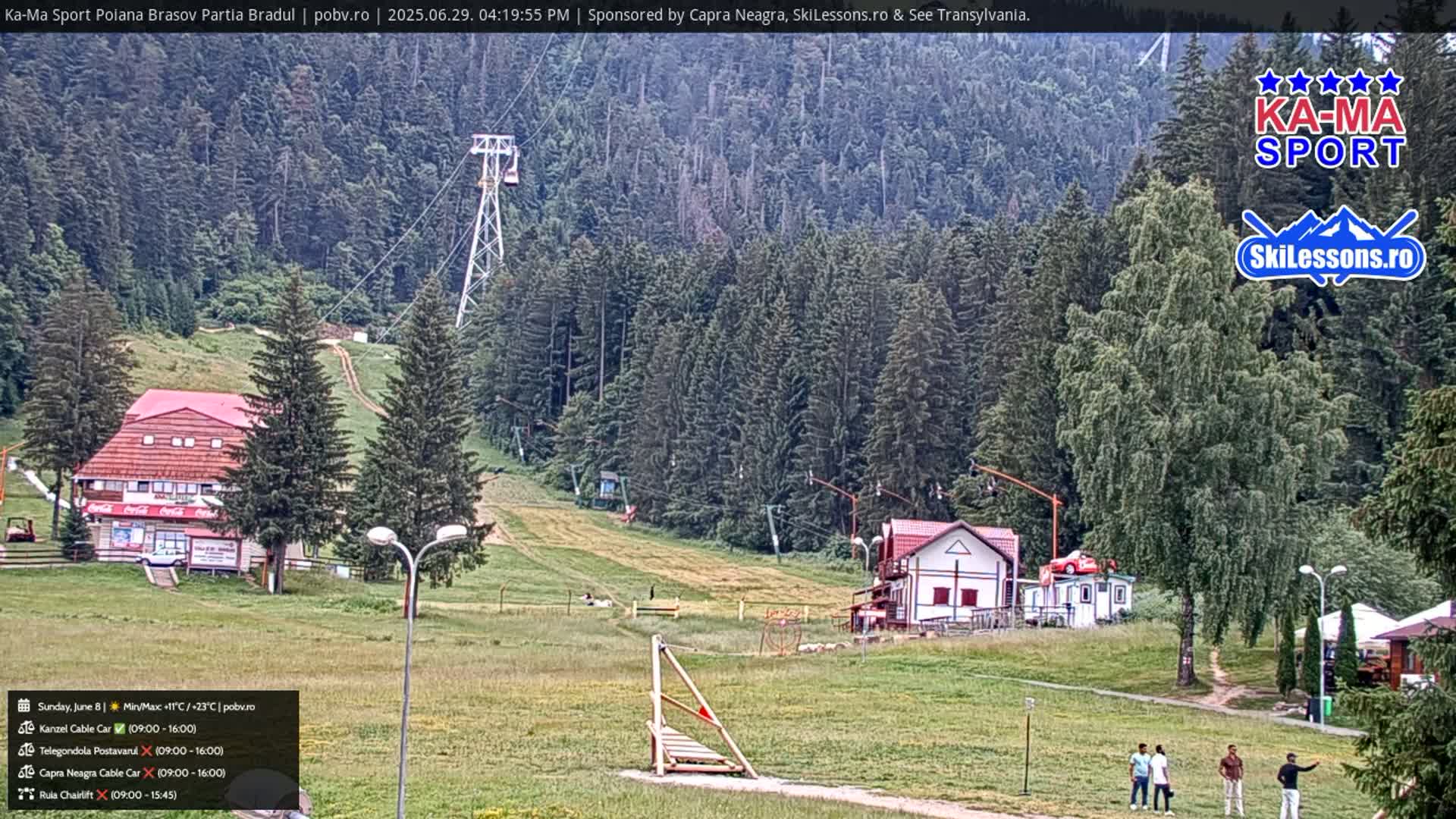 Poiana Brasov Ka-Ma Sport Ski Center Live Cam - Poiana Brasov, Braşov, Romania 