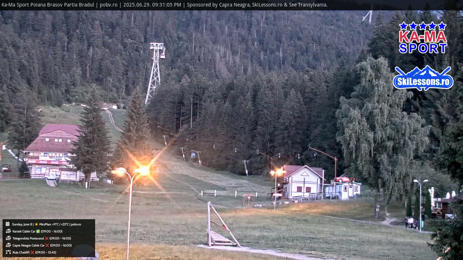 Poiana Brasov Ka-Ma Sport Ski Center Live Cam - Poiana Brasov, Braşov, Romania 