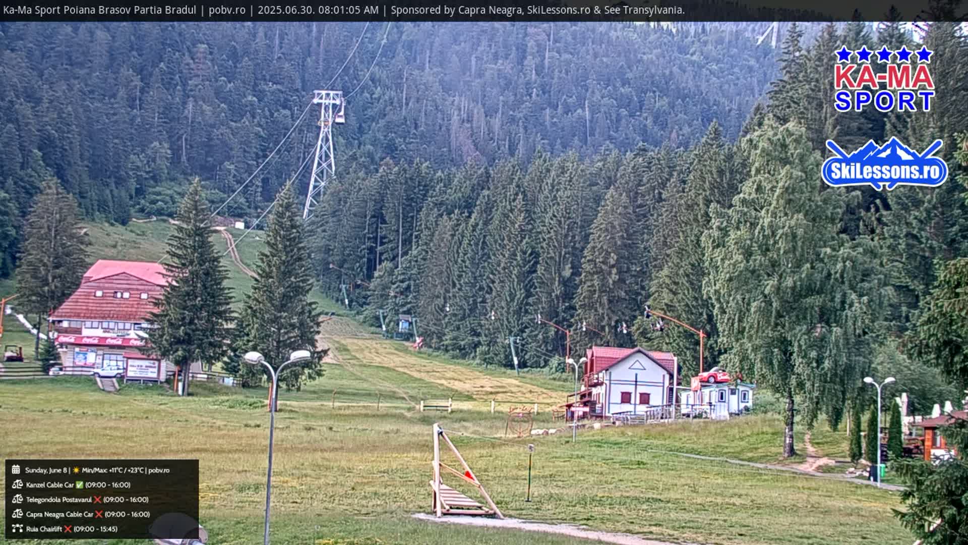 Poiana Brasov Ka-Ma Sport Ski Center Live Cam - Poiana Brasov, Braşov, Romania 
