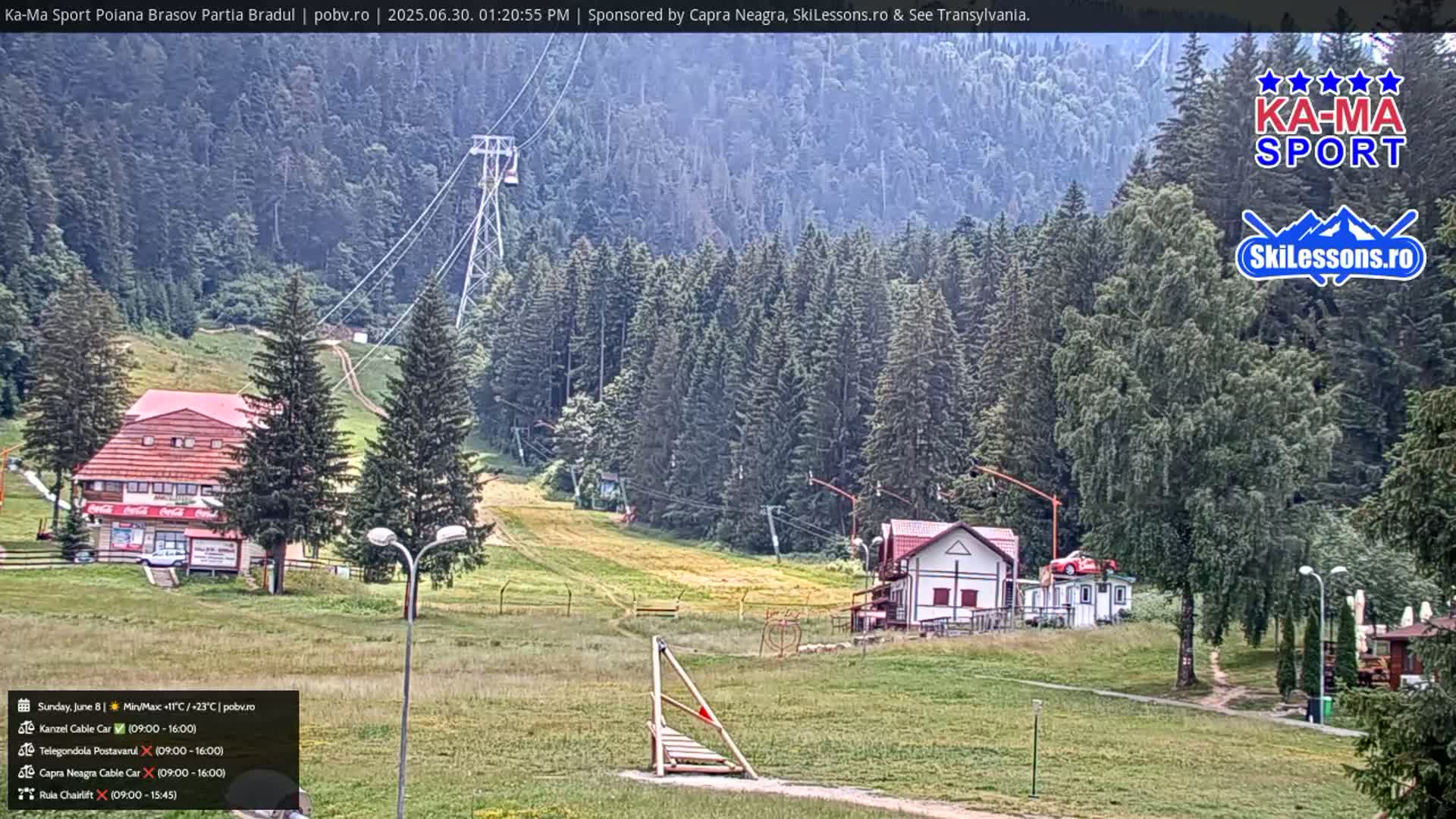 Poiana Brasov Ka-Ma Sport Ski Center Live Cam - Poiana Brasov, Braşov, Romania 