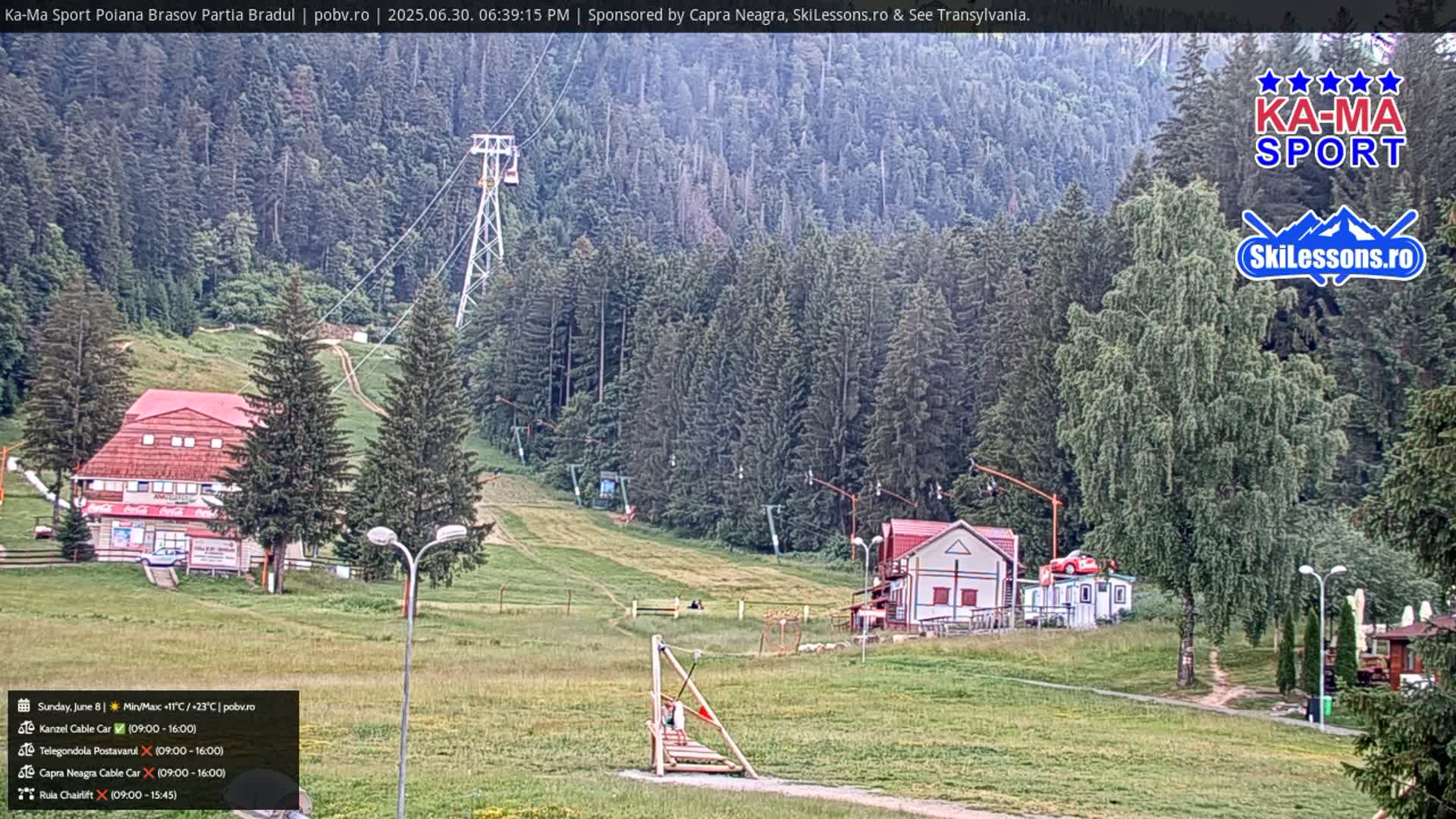 Poiana Brasov Ka-Ma Sport Ski Center Live Cam - Poiana Brasov, Braşov, Romania 