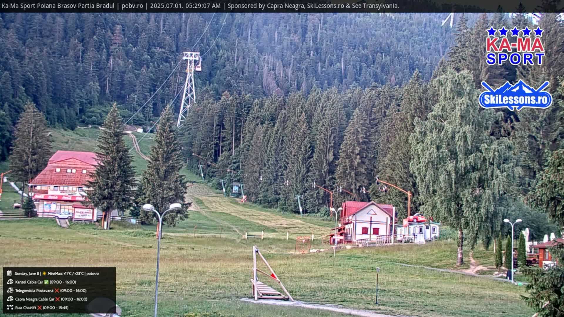 Poiana Brasov Ka-Ma Sport Ski Center Live Cam - Poiana Brasov, Braşov, Romania 