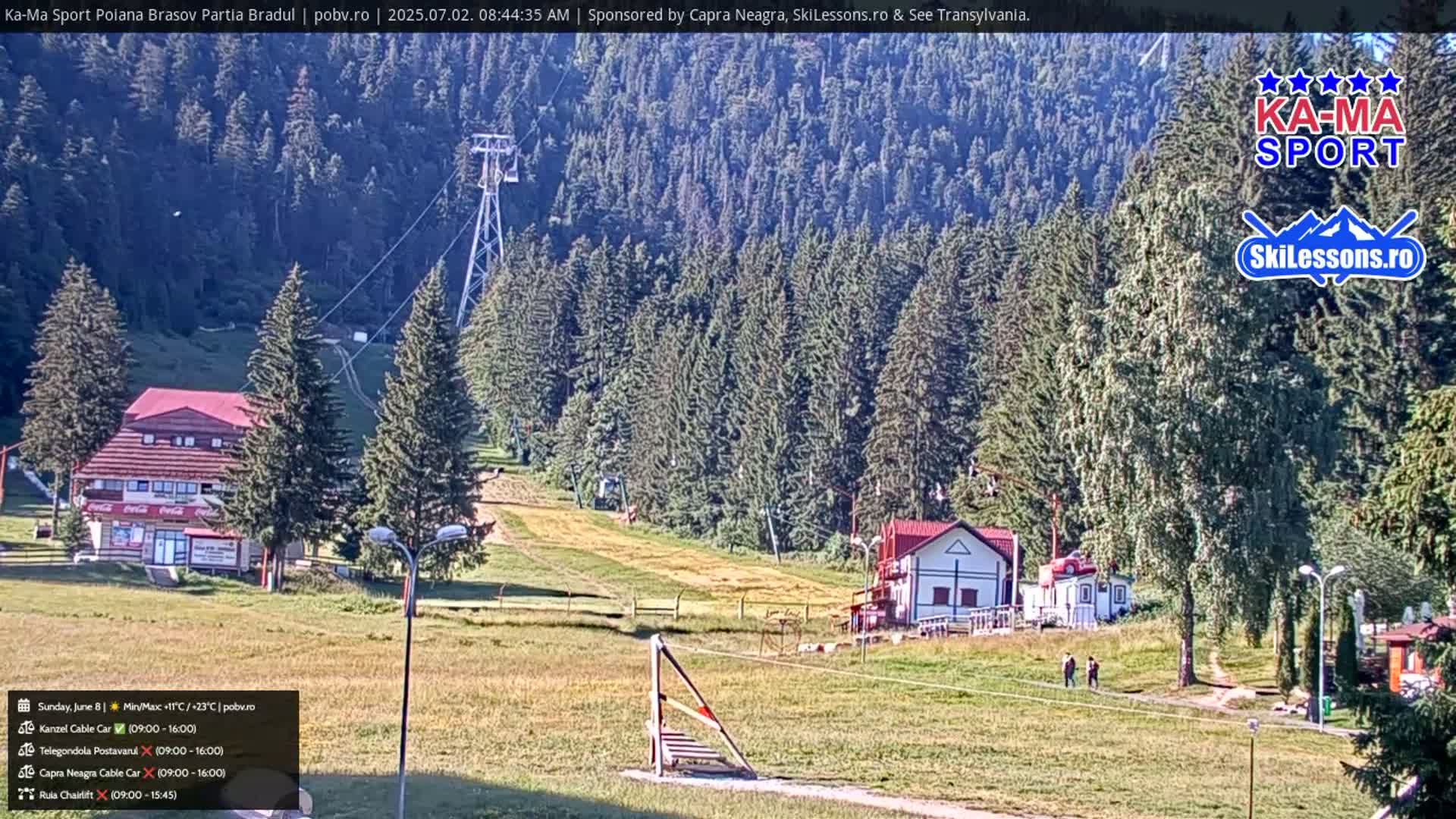 Poiana Brasov Ka-Ma Sport Ski Center Live Cam - Poiana Brasov, Braşov, Romania 