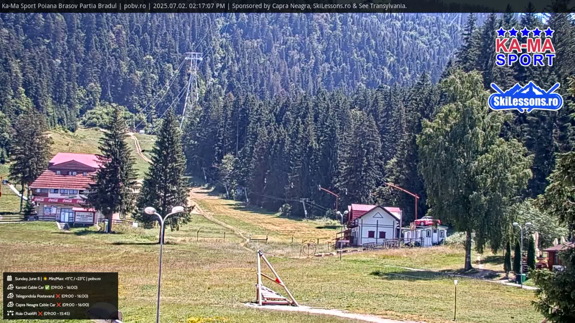 Poiana Brasov Ka-Ma Sport Ski Center Live Cam - Poiana Brasov, Braşov, Romania 