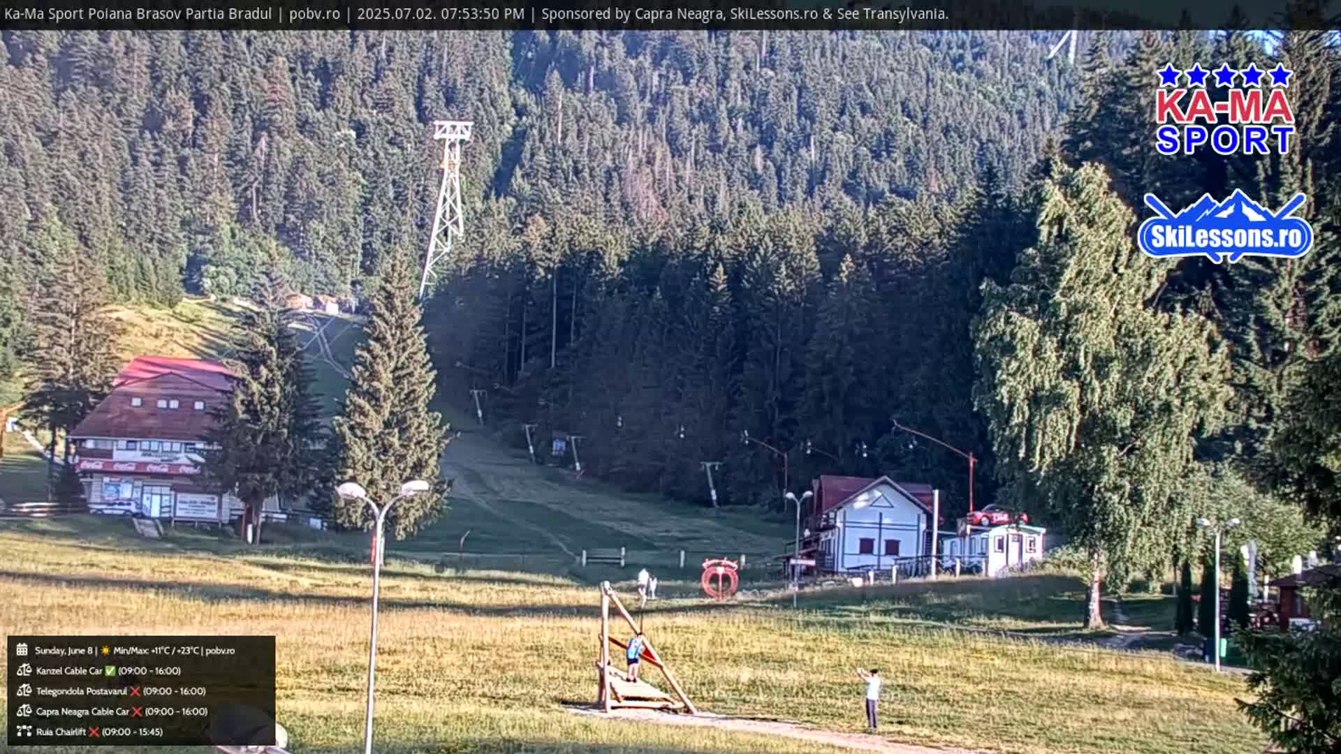 Poiana Brasov Ka-Ma Sport Ski Center Live Cam - Poiana Brasov, Braşov, Romania 