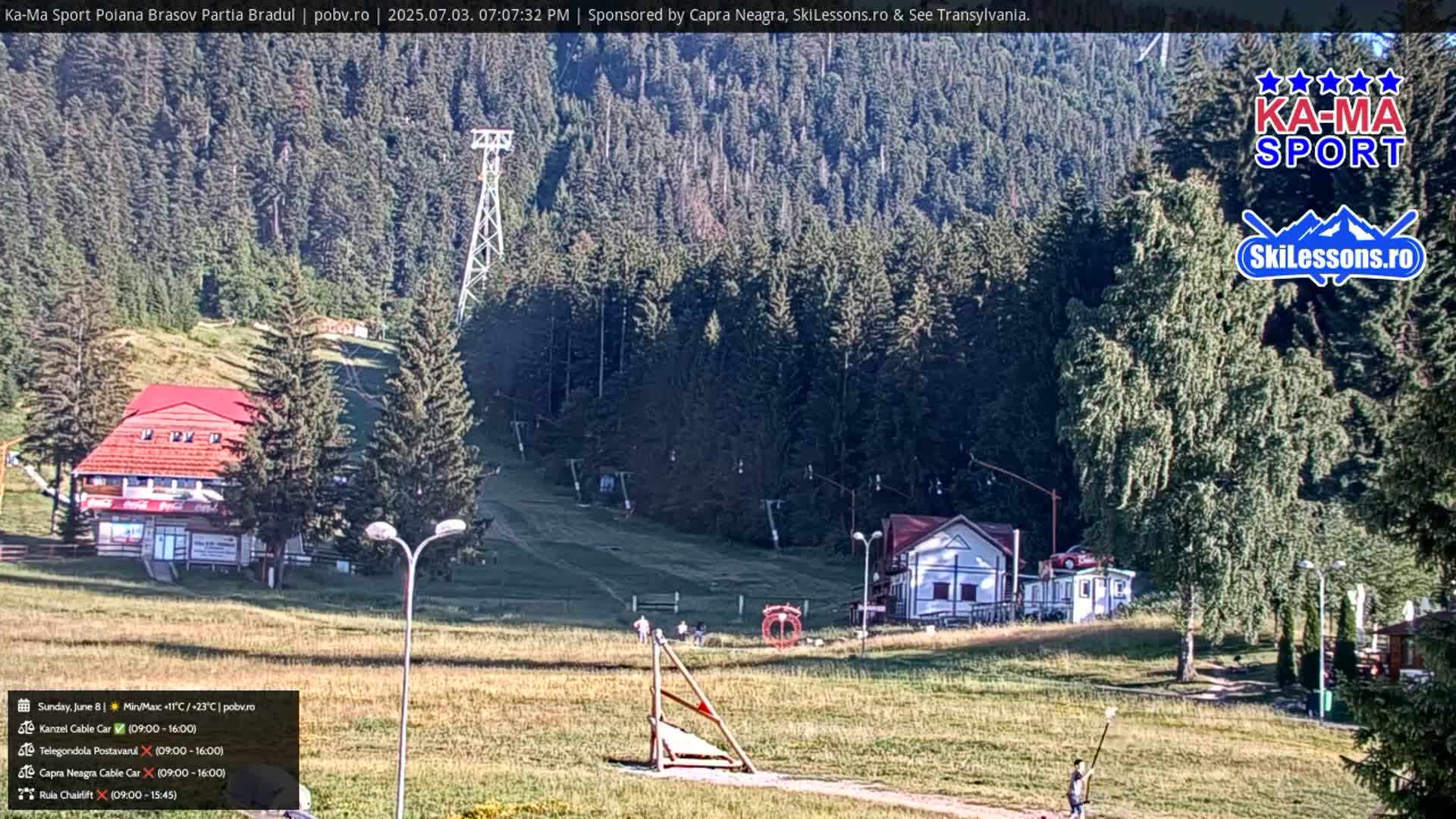 Poiana Brasov Ka-Ma Sport Ski Center Live Cam - Poiana Brasov, Braşov, Romania 