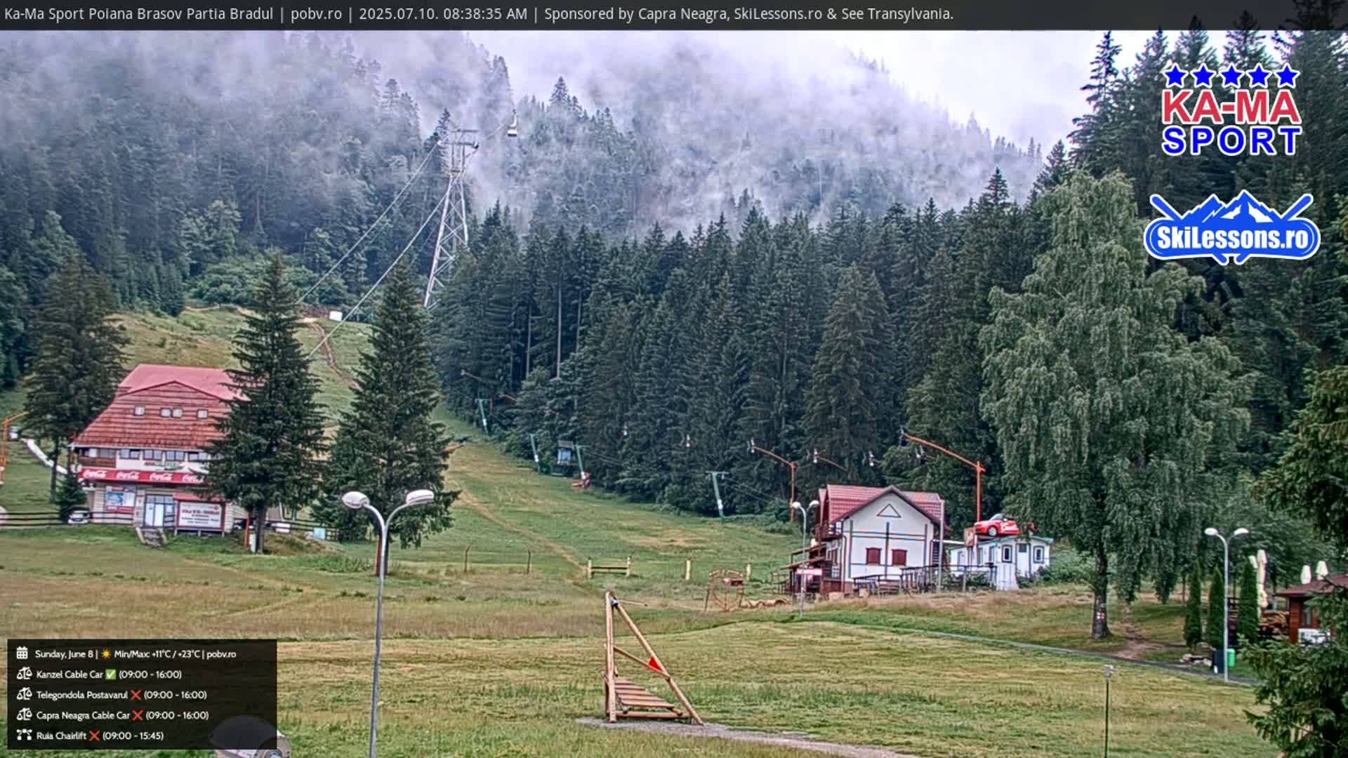 Poiana Brasov Ka-Ma Sport Ski Center Live Cam - Poiana Brasov, Braşov, Romania 