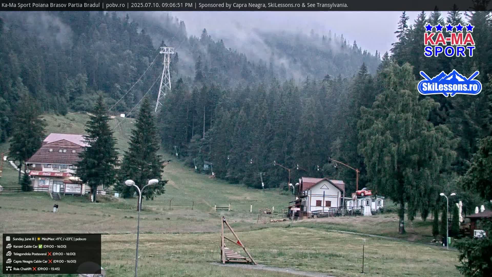 Poiana Brasov Ka-Ma Sport Ski Center Live Cam - Poiana Brasov, Braşov, Romania 