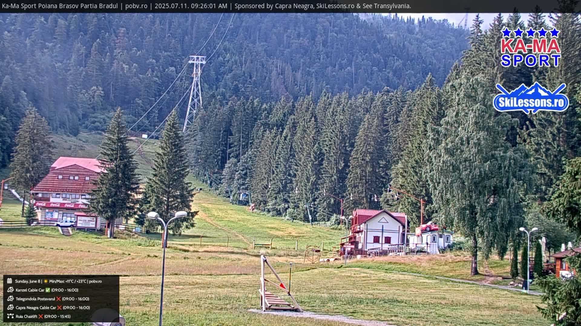 Poiana Brasov Ka-Ma Sport Ski Center Live Cam - Poiana Brasov, Braşov, Romania 