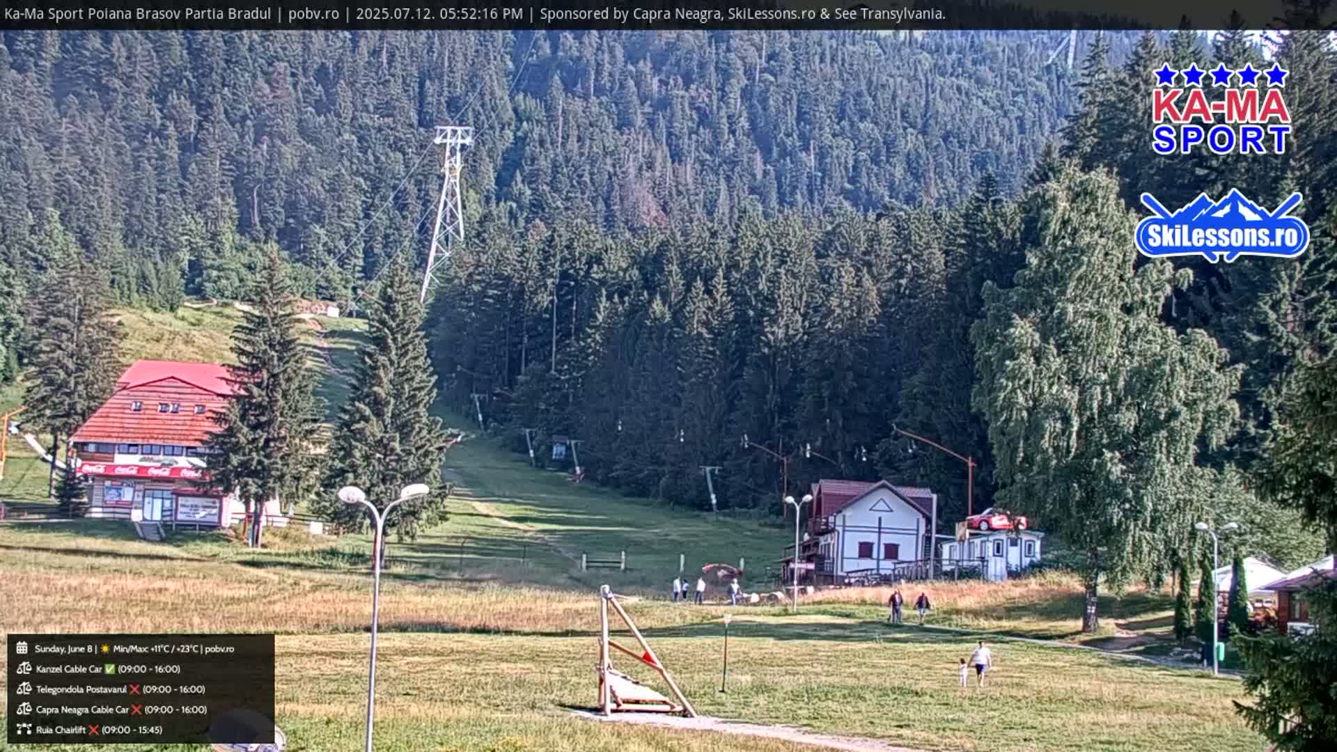 Poiana Brasov Ka-Ma Sport Ski Center Live Cam - Poiana Brasov, Braşov, Romania 